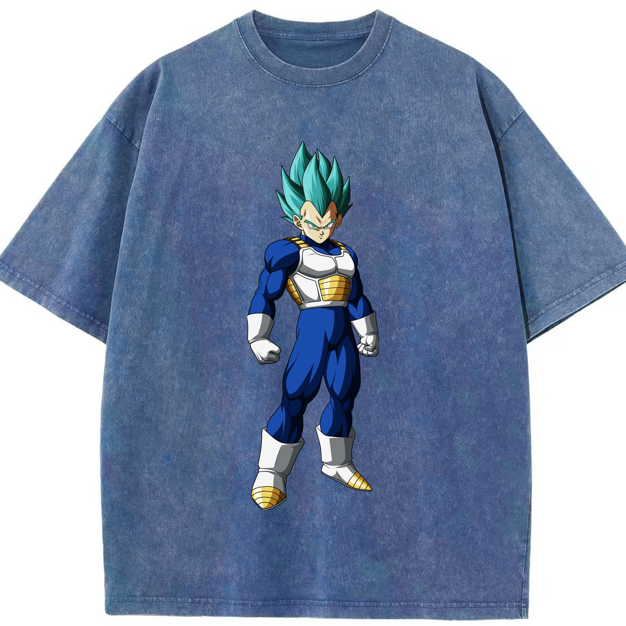 （画像用） ドラゴンボール ベジータ四世（Bejīta Yonsei）DRAGON BALL Vegeta IV 綿100% ヴィンテージ風 半袖Tシャツ（フロントプリント）