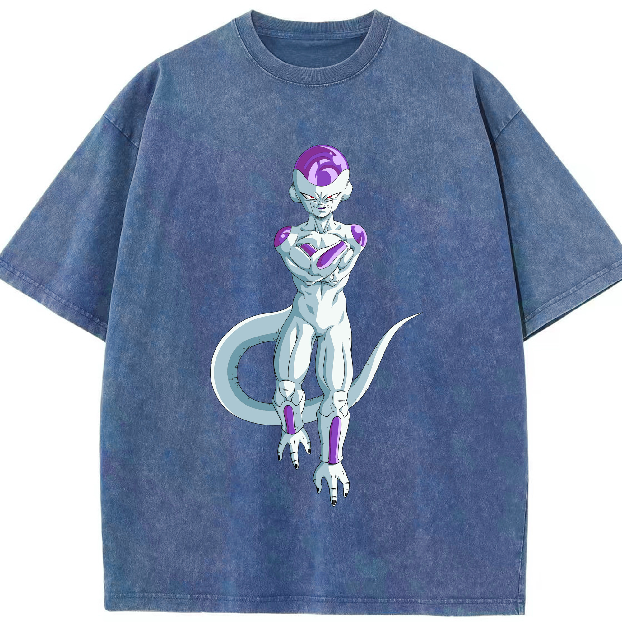 （画像用） ドラゴンボール フリーザ DRAGON BALL Frieza 綿100% ヴィンテージ風 半袖Tシャツ（フロントプリント）