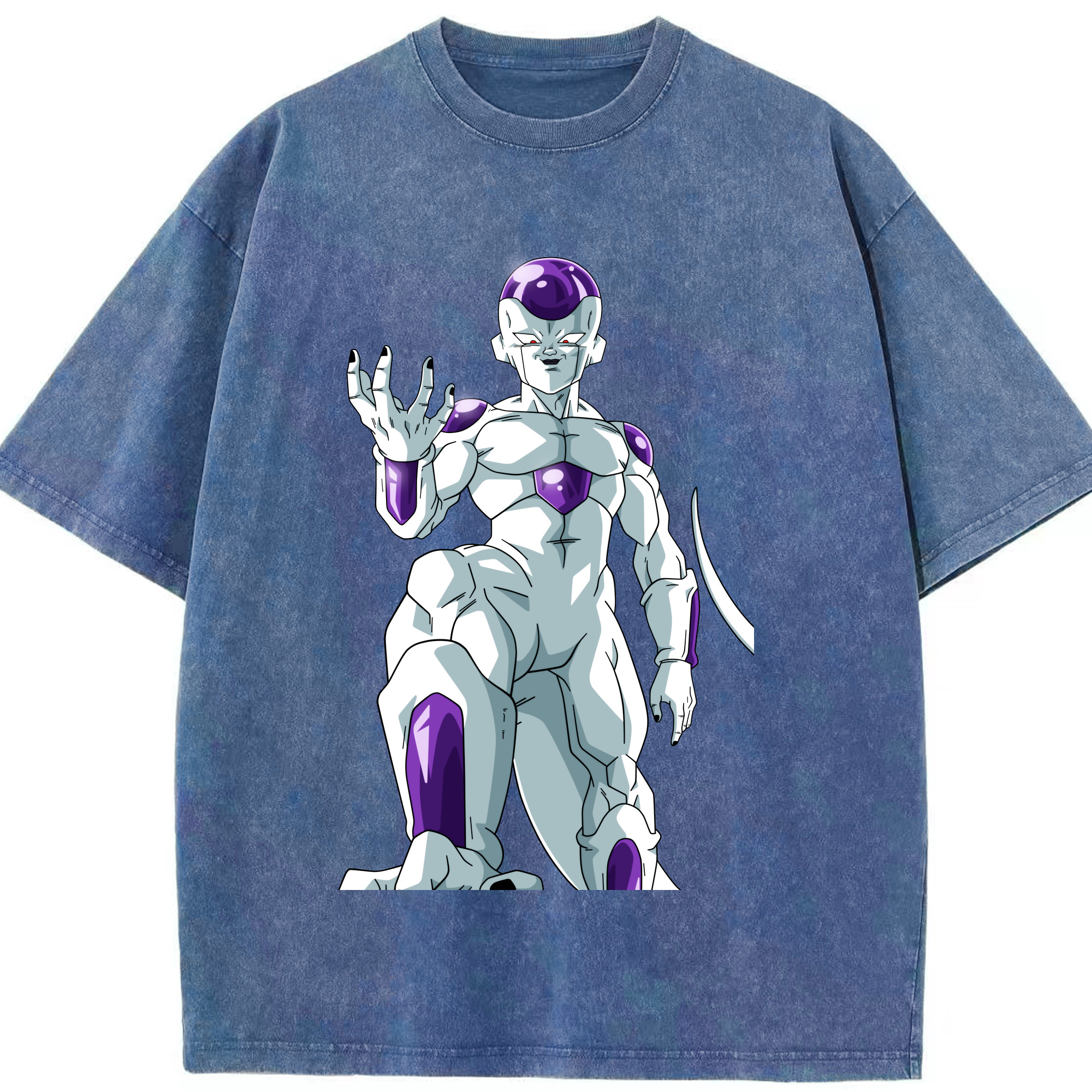 （画像用） ドラゴンボール フリーザ DRAGON BALL Frieza 綿100% ヴィンテージ風 半袖Tシャツ（フロントプリント）