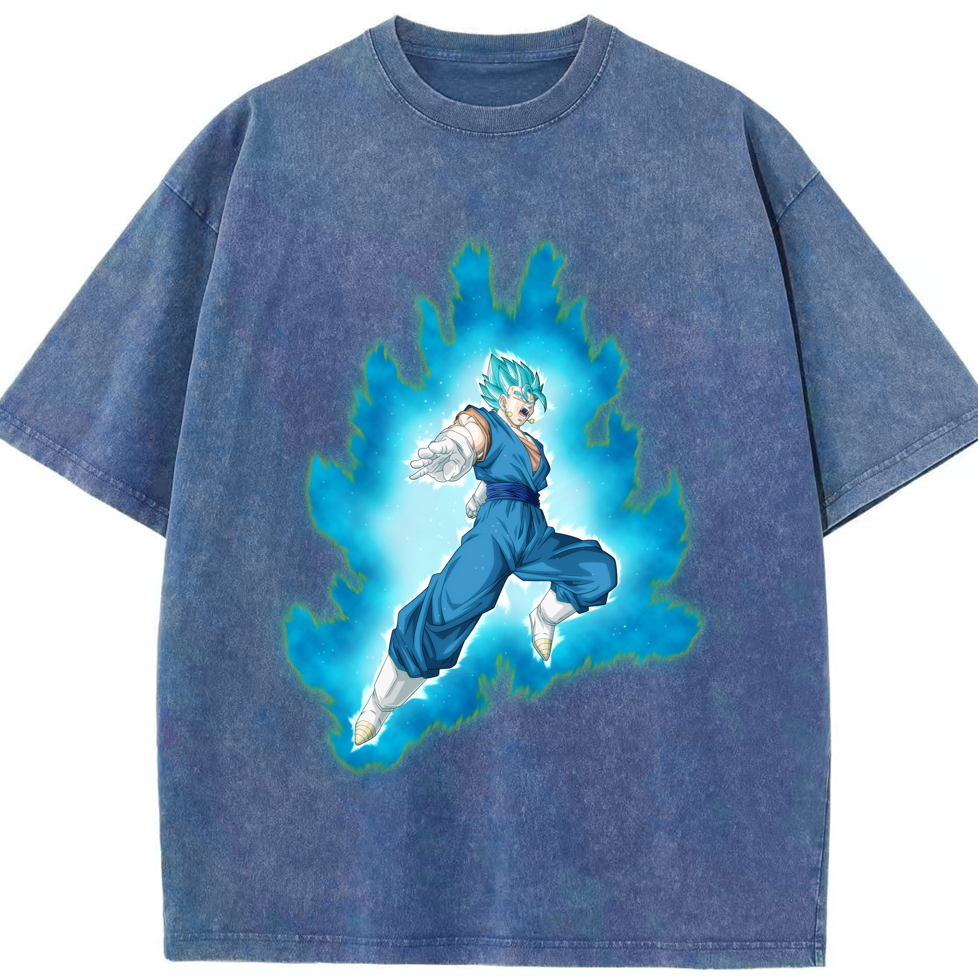 （画像用） ドラゴンボール ベジット DRAGON BALL Vegetto 綿100% ヴィンテージ風 半袖Tシャツ（フロントプリント）