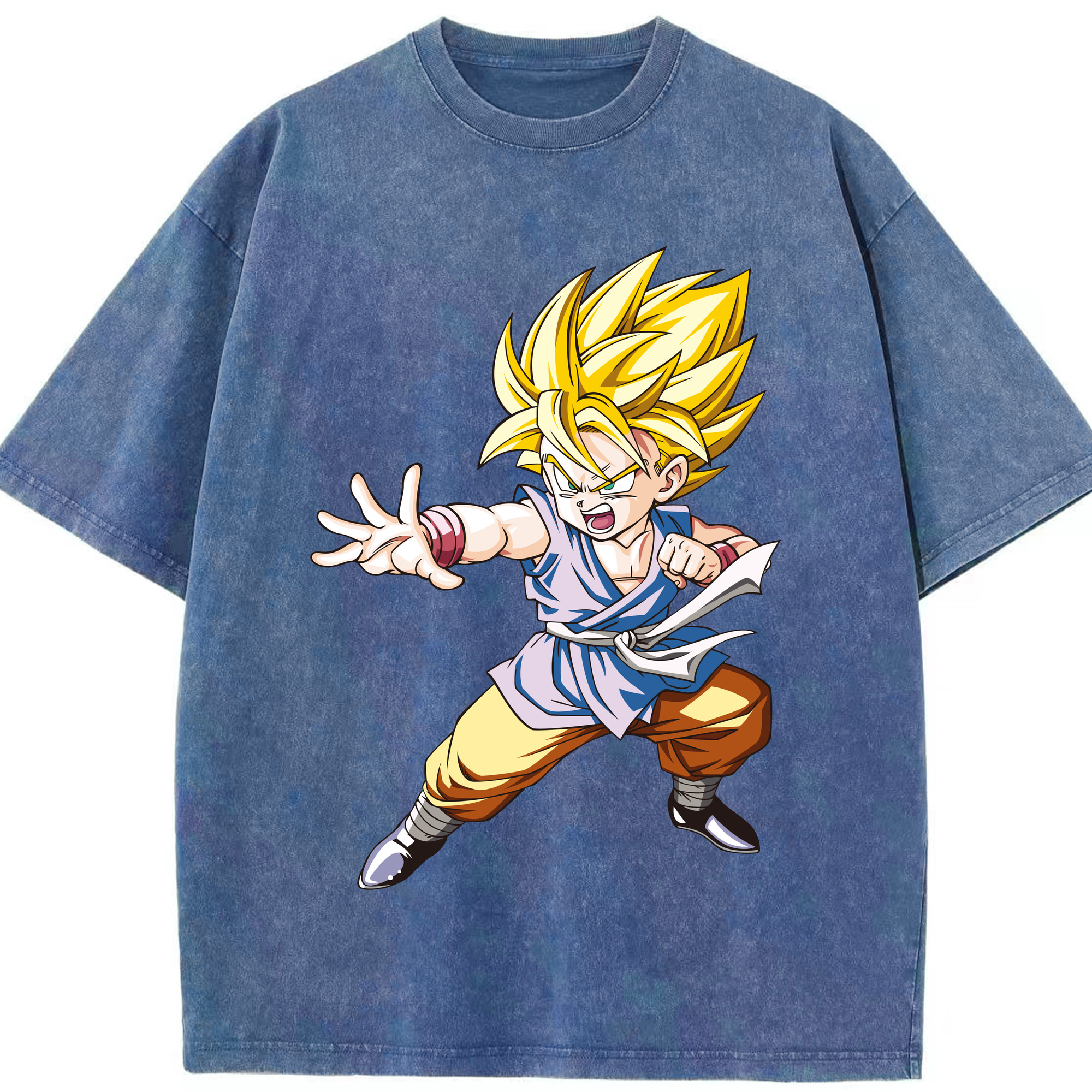 （画像用） ドラゴンボール ベジット DRAGON BALL Vegetto 綿100% ヴィンテージ風 半袖Tシャツ（フロントプリント）