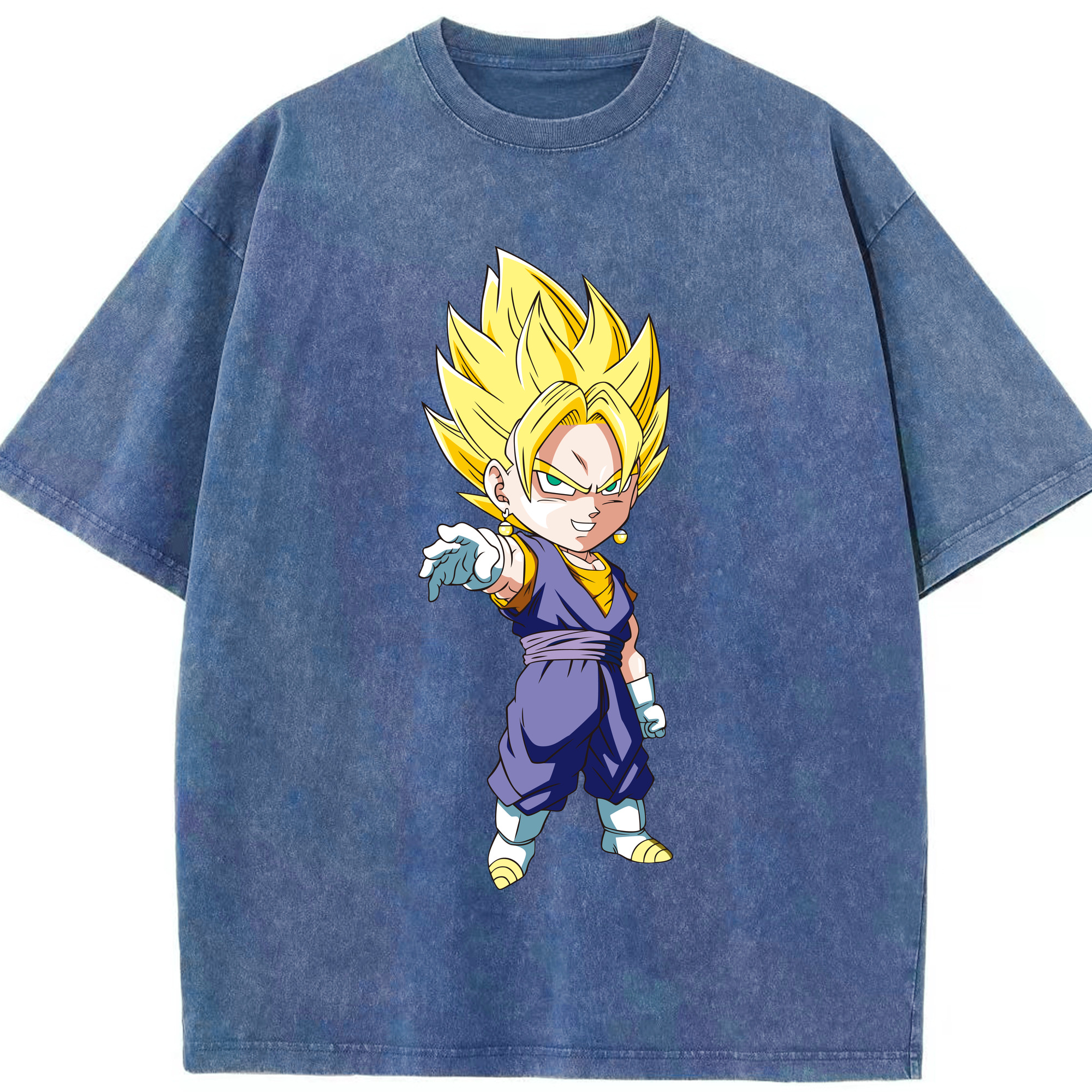 （画像用） ドラゴンボール ベジット DRAGON BALL Vegetto 綿100% ヴィンテージ風 半袖Tシャツ（フロントプリント）