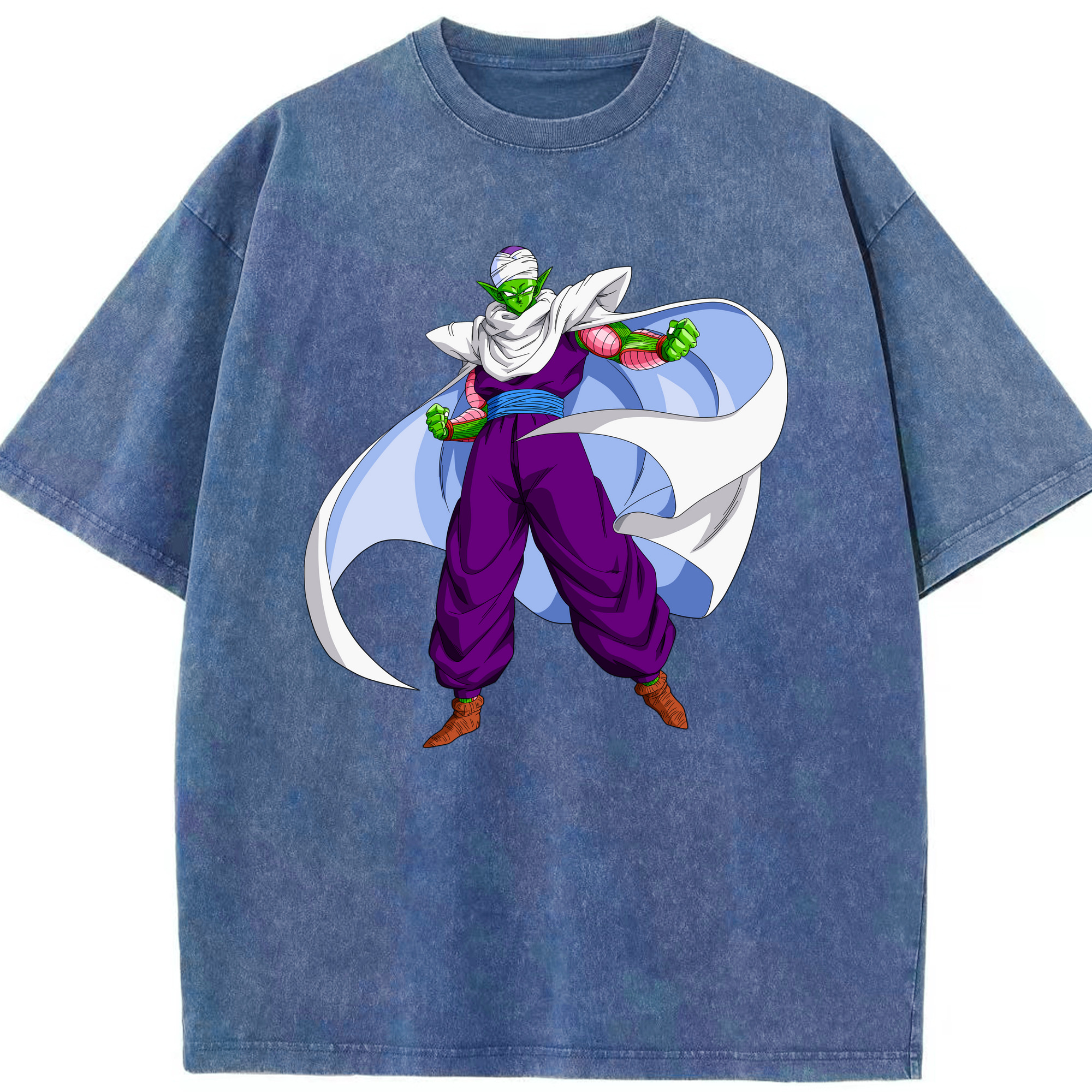 （画像用） ドラゴンボール ピッコロ DRAGON BALL Piccolo 綿100% ヴィンテージ風 半袖Tシャツ（フロントプリント）