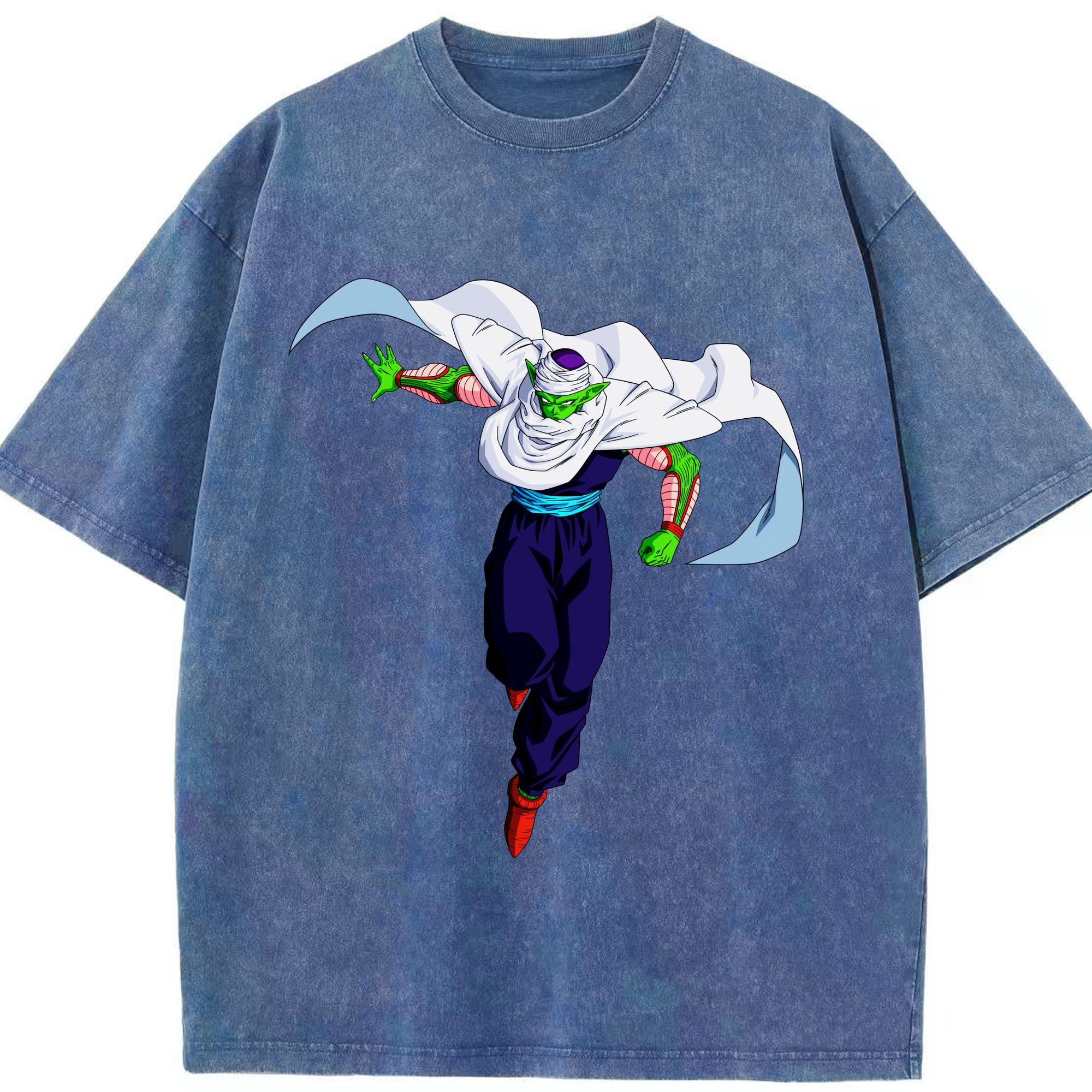 （画像用） ドラゴンボール ピッコロ DRAGON BALL Piccolo 綿100% ヴィンテージ風 半袖Tシャツ（フロントプリント）