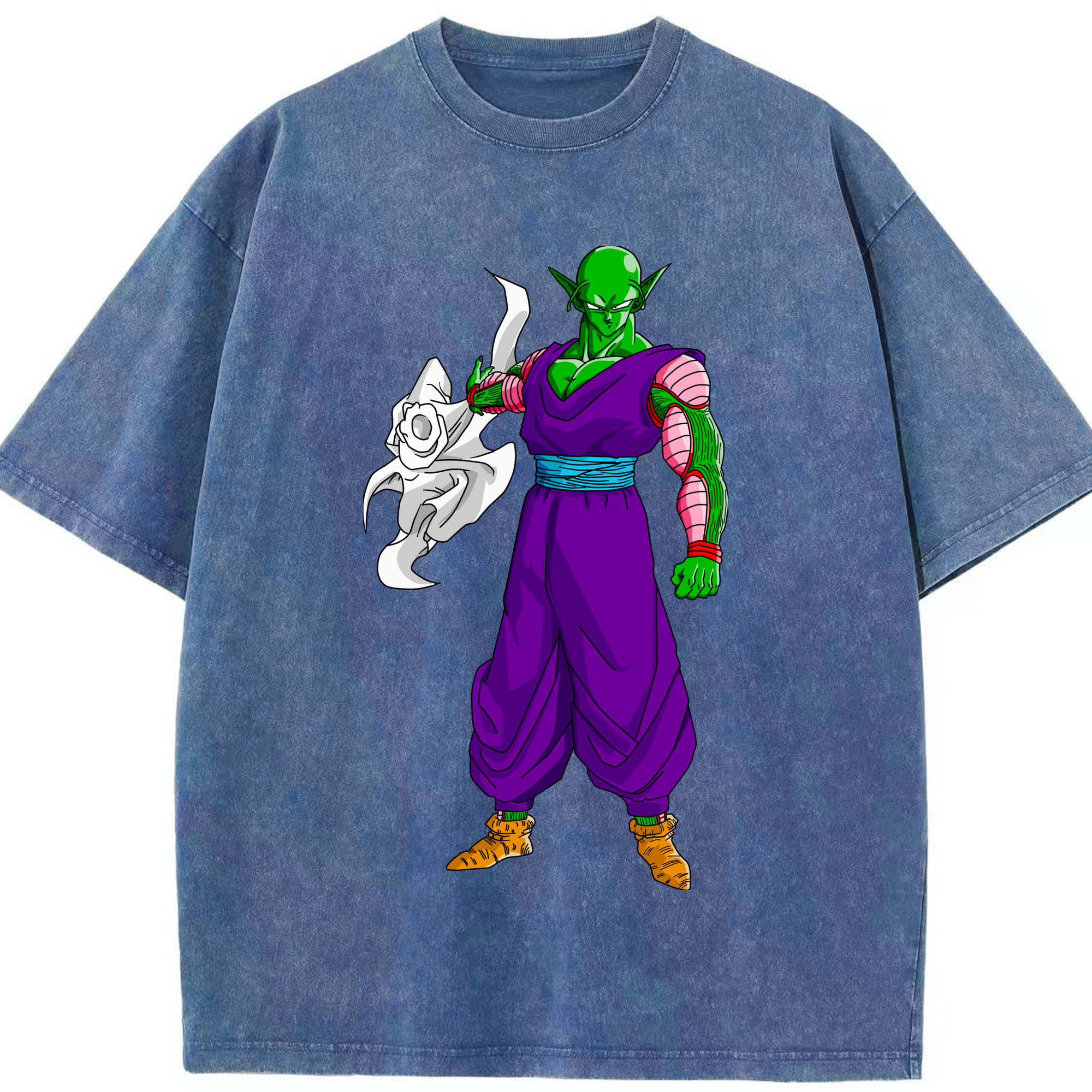 （画像用） ドラゴンボール ピッコロ DRAGON BALL Piccolo 綿100% ヴィンテージ風 半袖Tシャツ（フロントプリント）