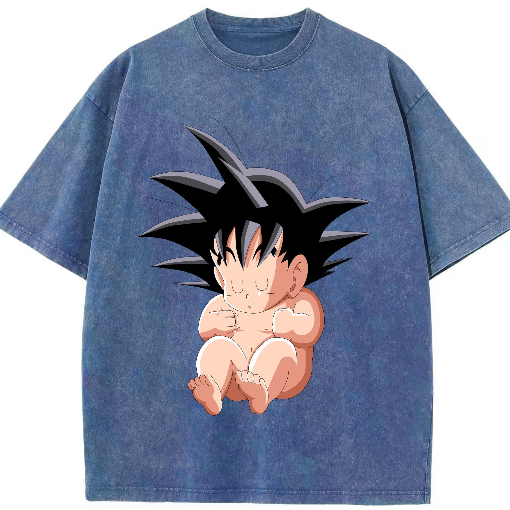 （画像用） ドラゴンボール 孫悟空（そん ごくう）Son Goku カカロット DRAGON BALL Kakarotto 綿100% ヴィンテージ風 半袖Tシャツ（フロントプリント）