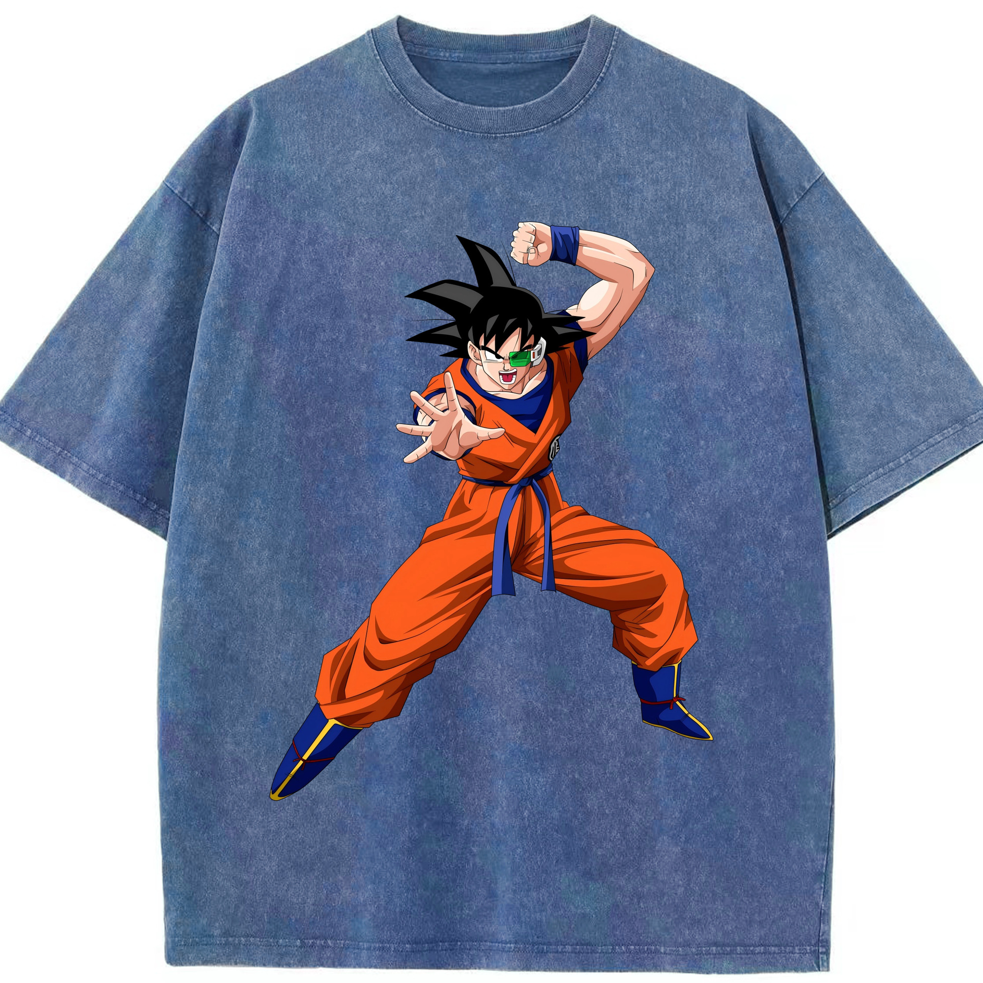 ドラゴンボール 孫悟空（そん ごくう）Son Goku カカロット DRAGON BALL Kakarotto 綿100% ヴィンテージ風 半袖Tシャツ（フロントプリント）
