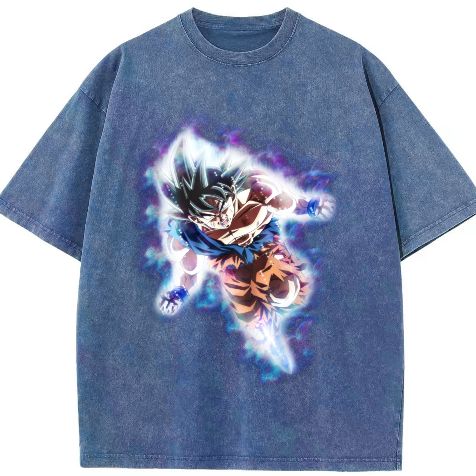 （画像用） ドラゴンボール 孫悟空（そん ごくう）Son Goku カカロット DRAGON BALL Kakarotto 綿100% ヴィンテージ風 半袖Tシャツ（フロントプリント）