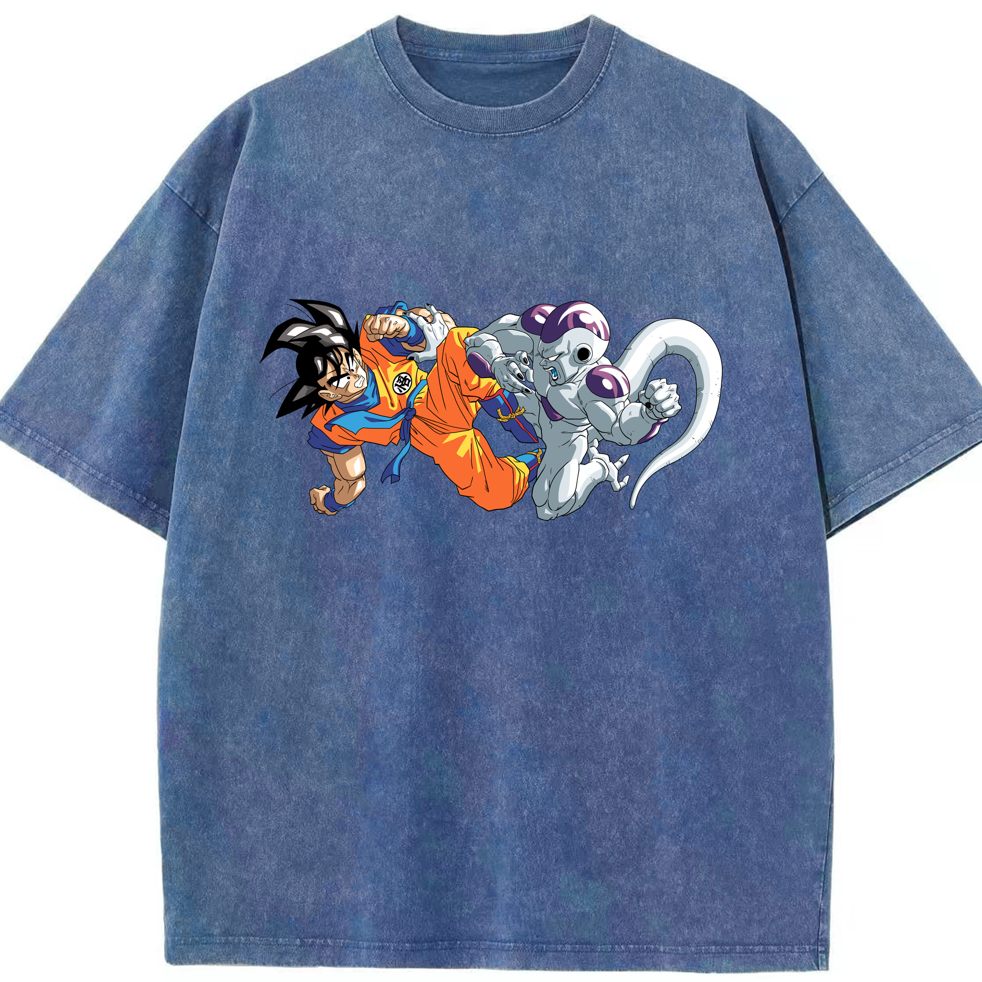 （画像用） ドラゴンボール 孫悟空（そん ごくう）Son Goku カカロット DRAGON BALL Kakarotto 綿100% ヴィンテージ風 半袖Tシャツ（フロントプリント）