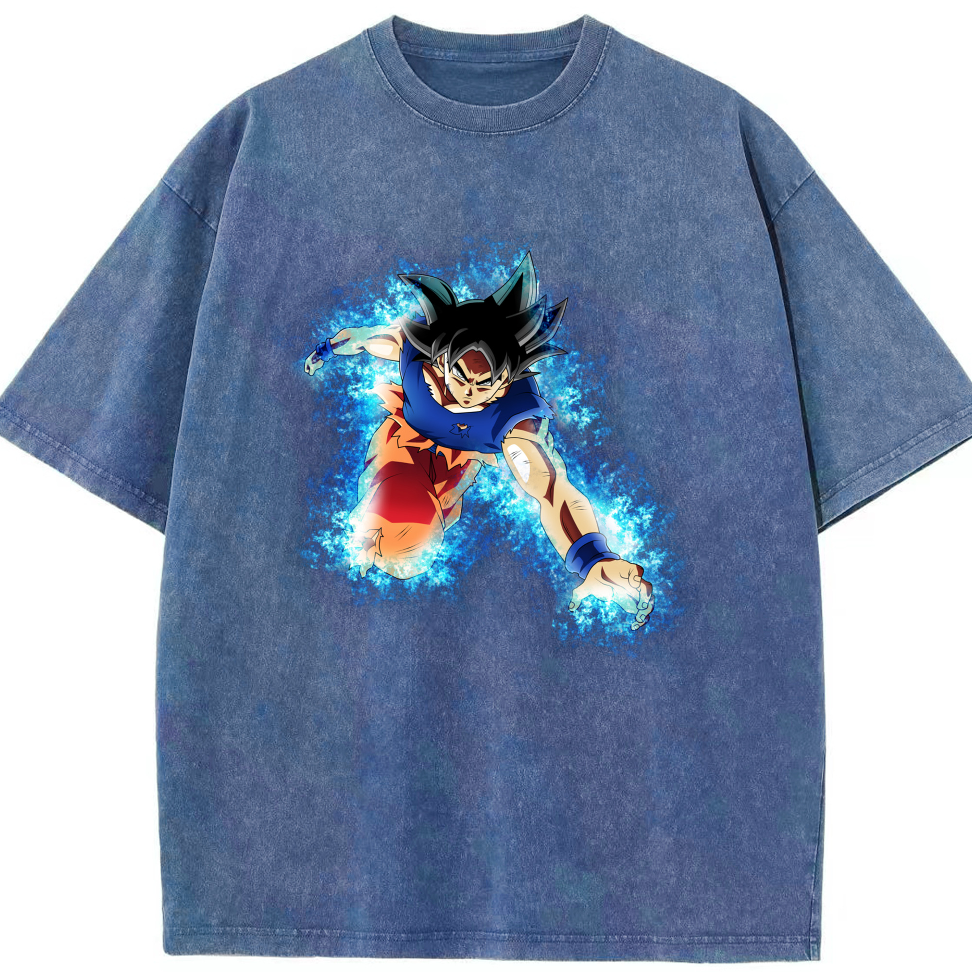 （画像用） ドラゴンボール 孫悟空（そん ごくう）Son Goku カカロット DRAGON BALL Kakarotto 綿100% ヴィンテージ風 半袖Tシャツ（フロントプリント）