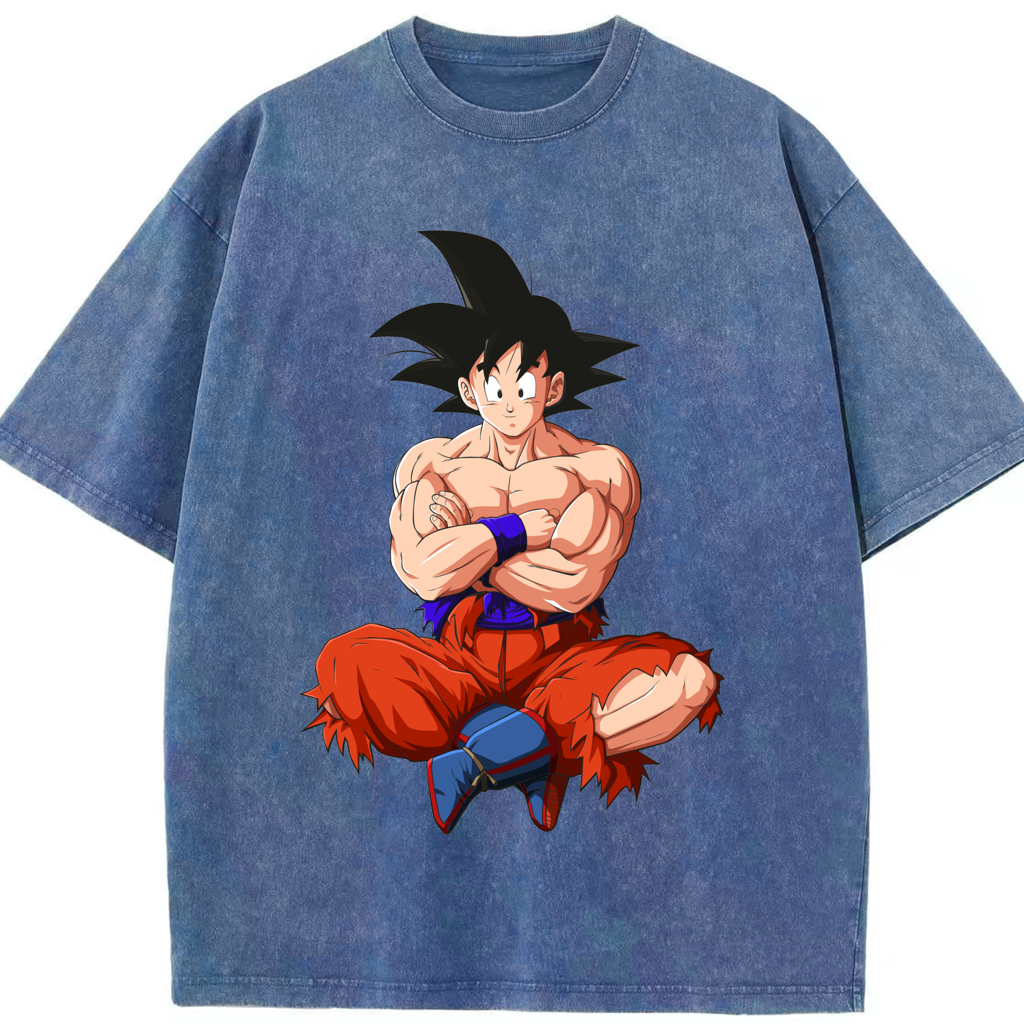 ドラゴンボール 孫悟空（そん ごくう）Son Goku カカロット DRAGON BALL Kakarotto 綿100% ヴィンテージ風 半袖Tシャツ（フロントプリント）