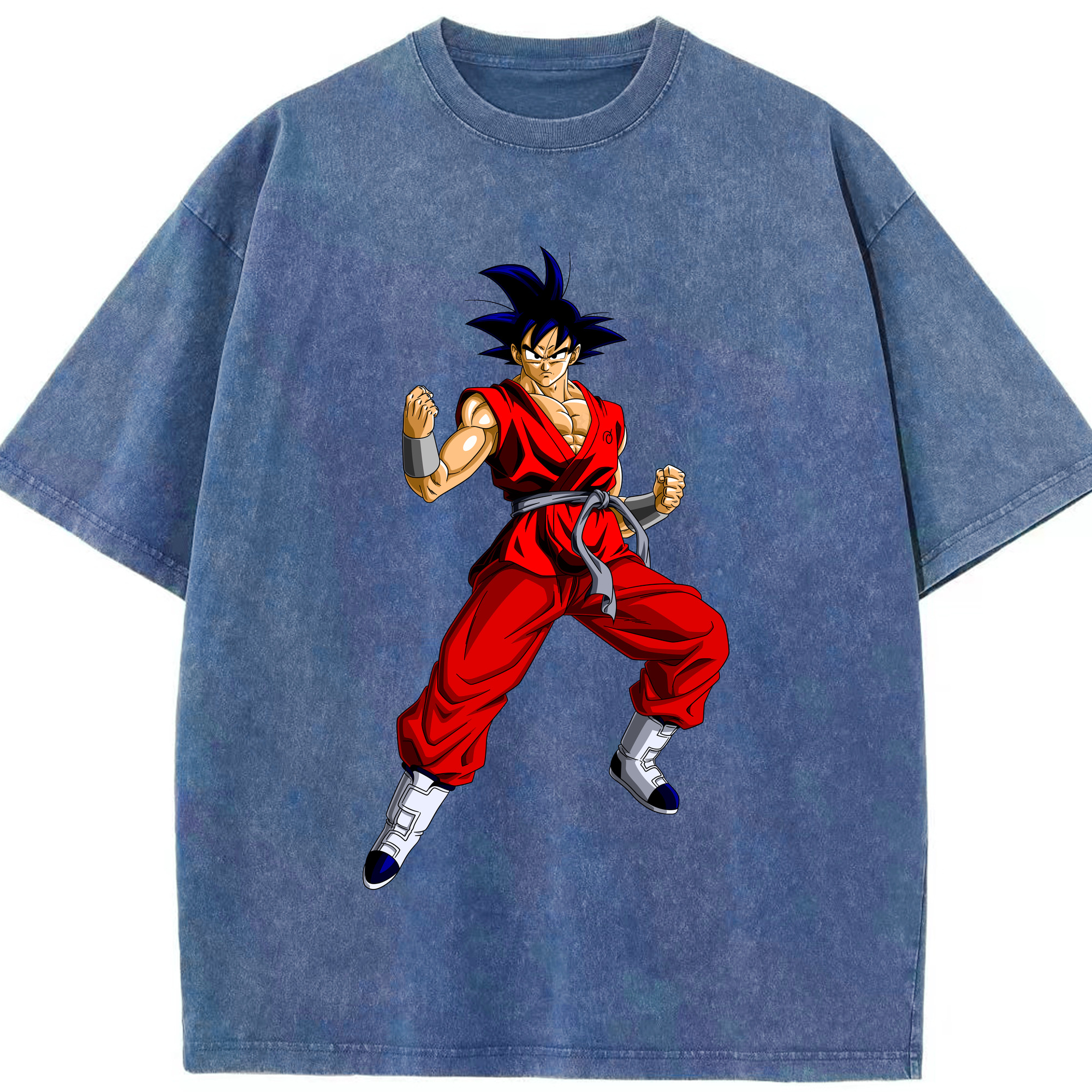 ドラゴンボール 孫悟空（そん ごくう）Son Goku カカロット DRAGON BALL Kakarotto 綿100% ヴィンテージ風 半袖Tシャツ（フロントプリント）