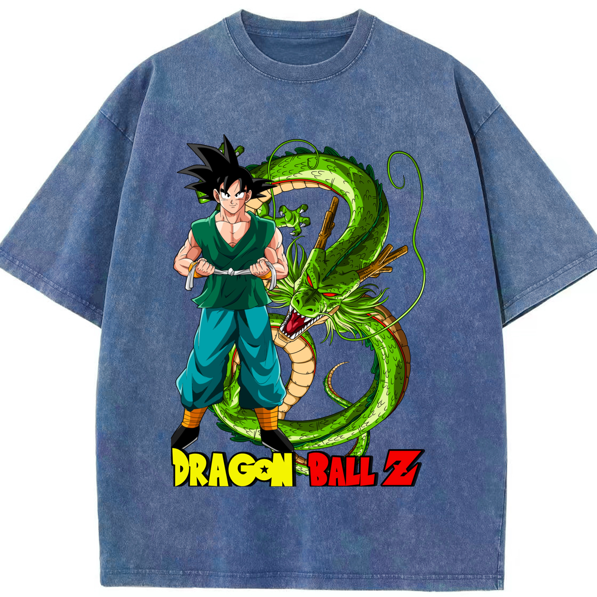 ドラゴンボール 孫悟空（そん ごくう）Son Goku カカロット DRAGON BALL Kakarotto 綿100% ヴィンテージ風 半袖Tシャツ（フロントプリント）