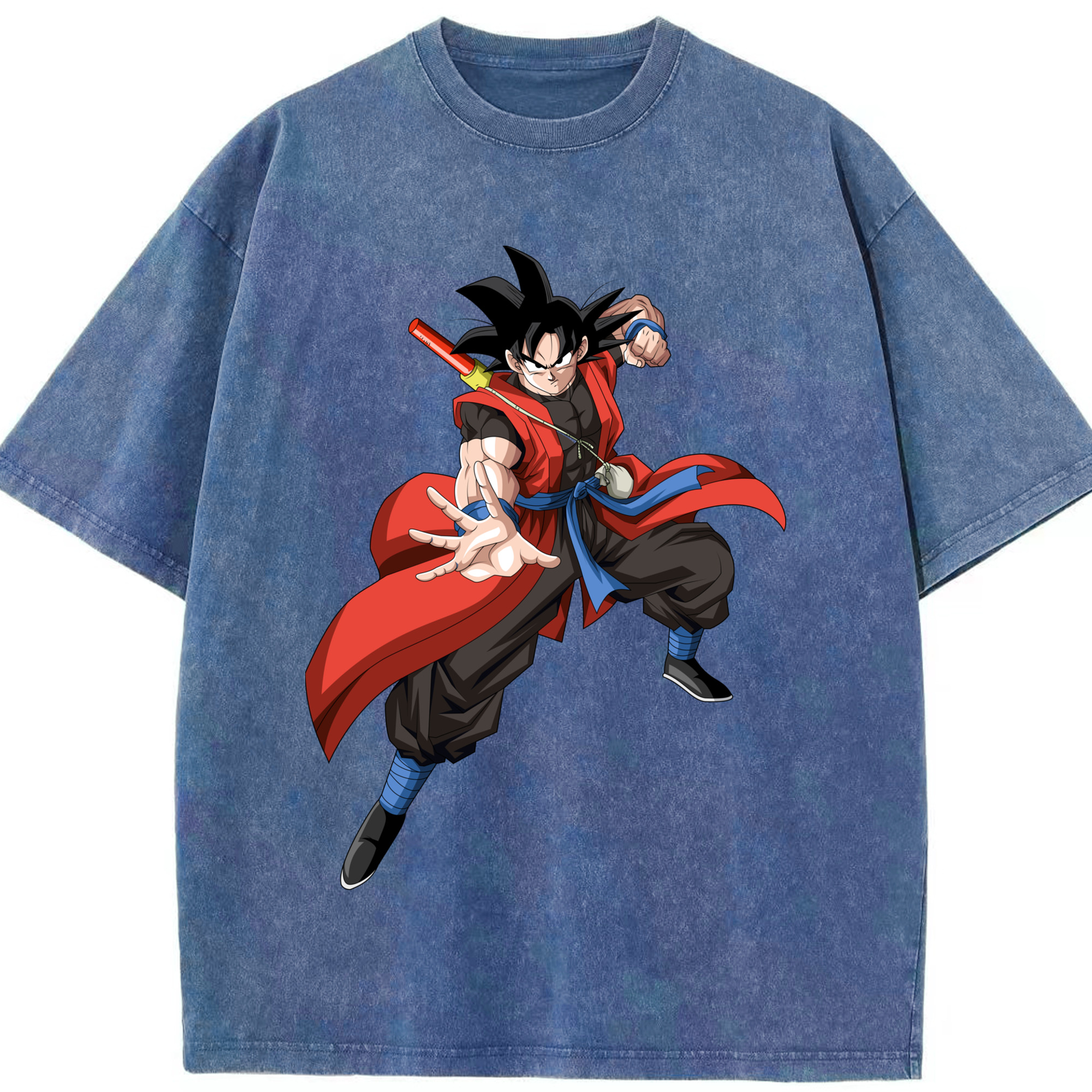 ドラゴンボール 孫悟空（そん ごくう）Son Goku カカロット DRAGON BALL Kakarotto 綿100% ヴィンテージ風 半袖Tシャツ（フロントプリント）
