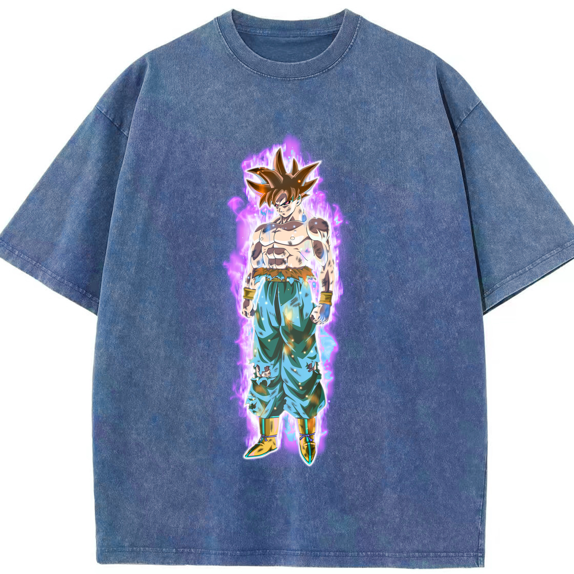 ドラゴンボール 孫悟空（そん ごくう）Son Goku カカロット DRAGON BALL Kakarotto 綿100% ヴィンテージ風 半袖Tシャツ（フロントプリント）