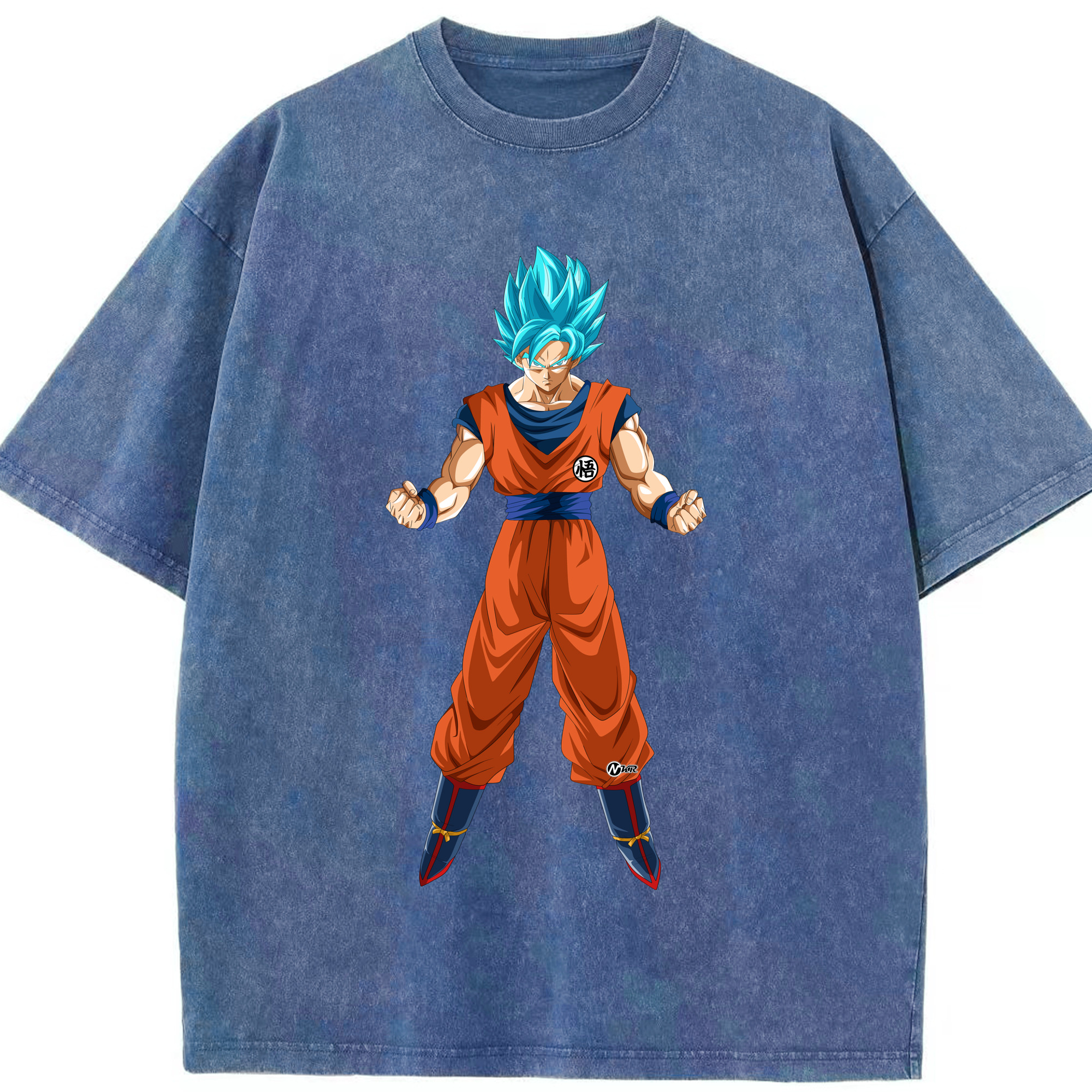（画像用） ドラゴンボール 孫悟空（そん ごくう）Son Goku カカロット DRAGON BALL Kakarotto 綿100% ヴィンテージ風 半袖Tシャツ（フロントプリント）