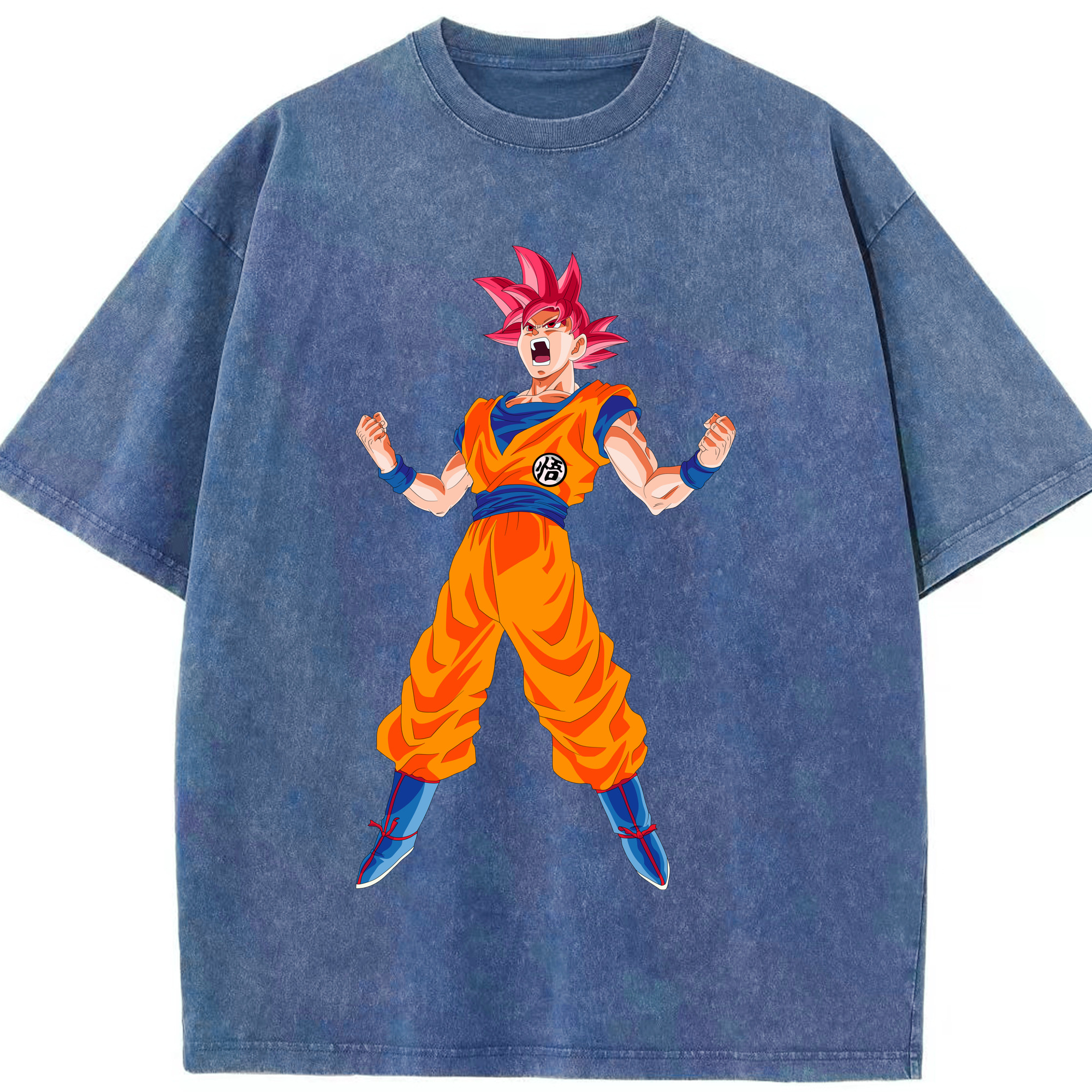 ドラゴンボール 孫悟空（そん ごくう）Son Goku カカロット DRAGON BALL Kakarotto 綿100% ヴィンテージ風 半袖Tシャツ（フロントプリント）