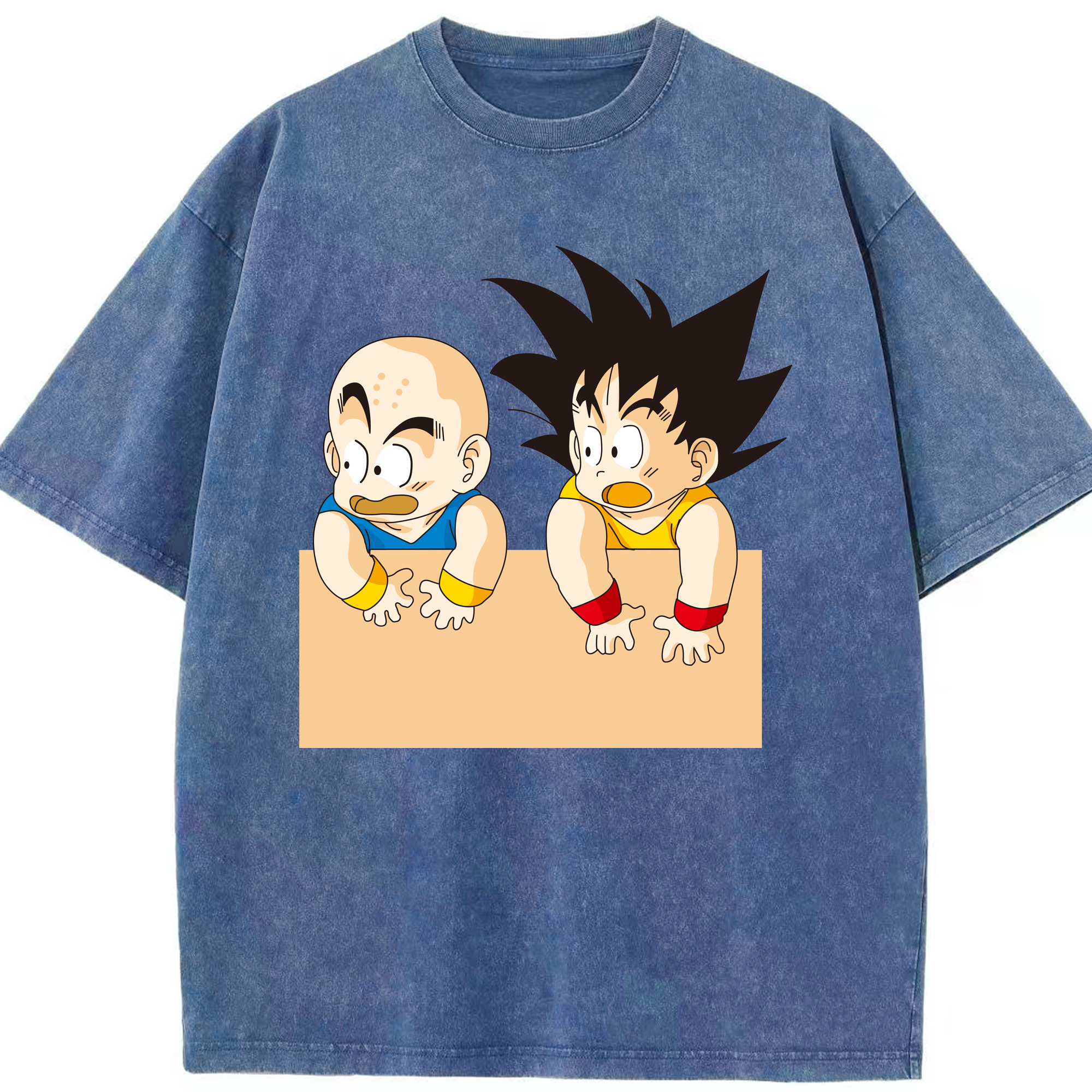 （画像用） ドラゴンボール 孫悟空（そん ごくう）Son Goku カカロット DRAGON BALL Kakarotto 綿100% ヴィンテージ風 半袖Tシャツ（フロントプリント）