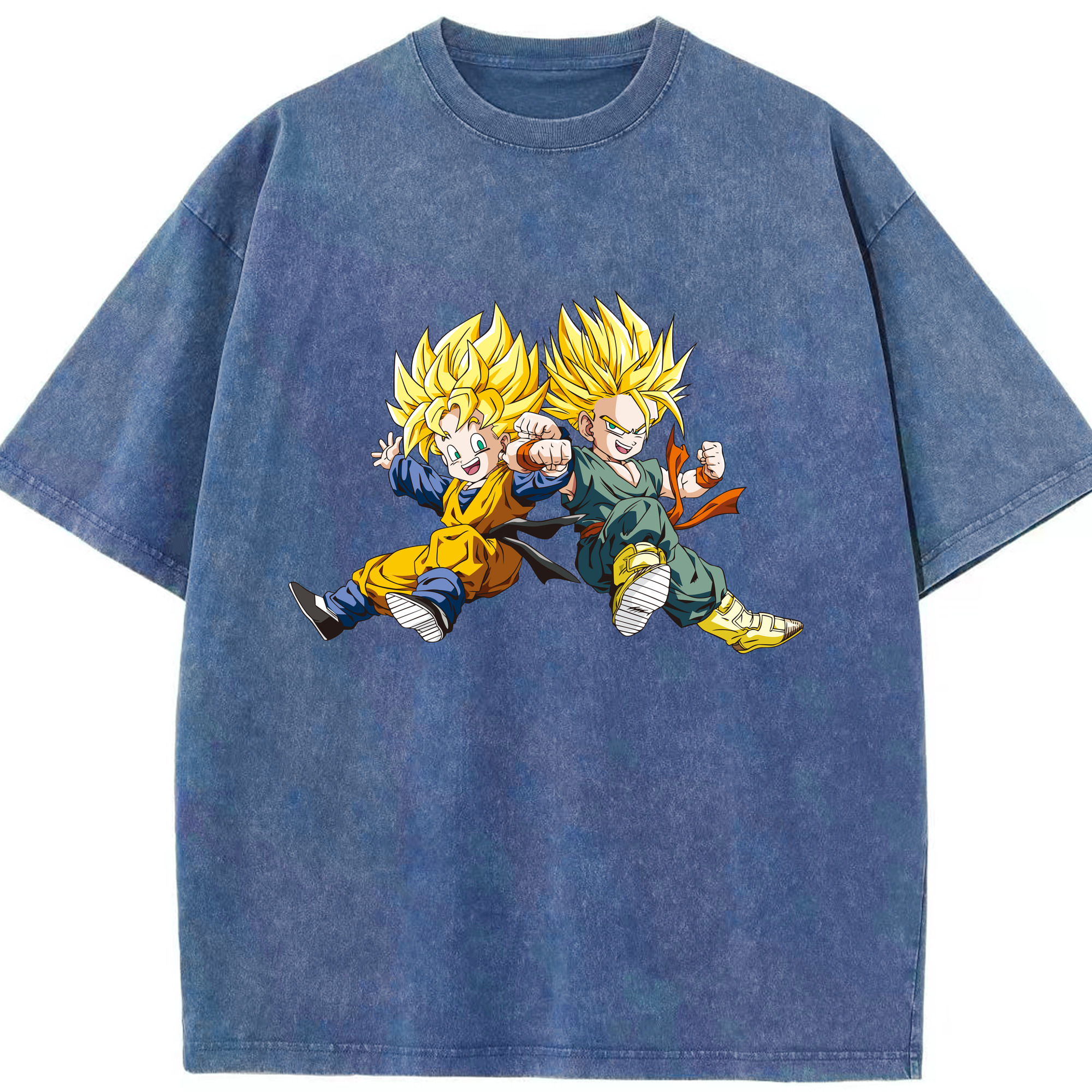 ドラゴンボール 孫悟空（そん ごくう）Son Goku カカロット DRAGON BALL Kakarotto 綿100% ヴィンテージ風 半袖Tシャツ（フロントプリント）