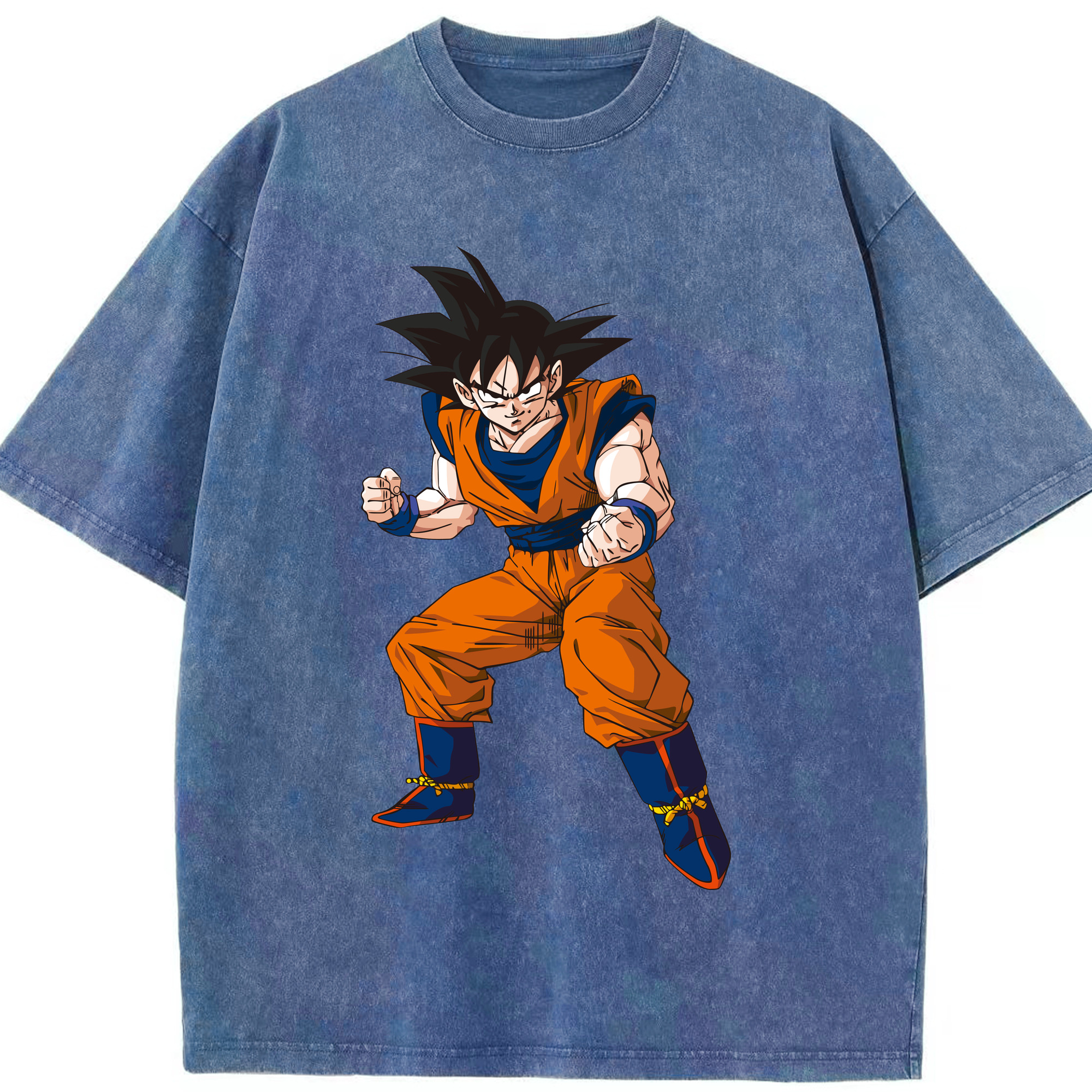 ドラゴンボール 孫悟空（そん ごくう）Son Goku カカロット DRAGON BALL Kakarotto 綿100% ヴィンテージ風 半袖Tシャツ（フロントプリント）