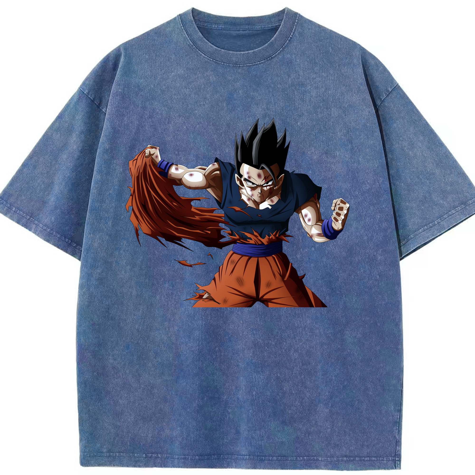（画像用） ドラゴンボール ベジータ四世（Bejīta Yonsei）DRAGON BALL Vegeta IV 綿100% ヴィンテージ風 半袖Tシャツ（フロントプリント）