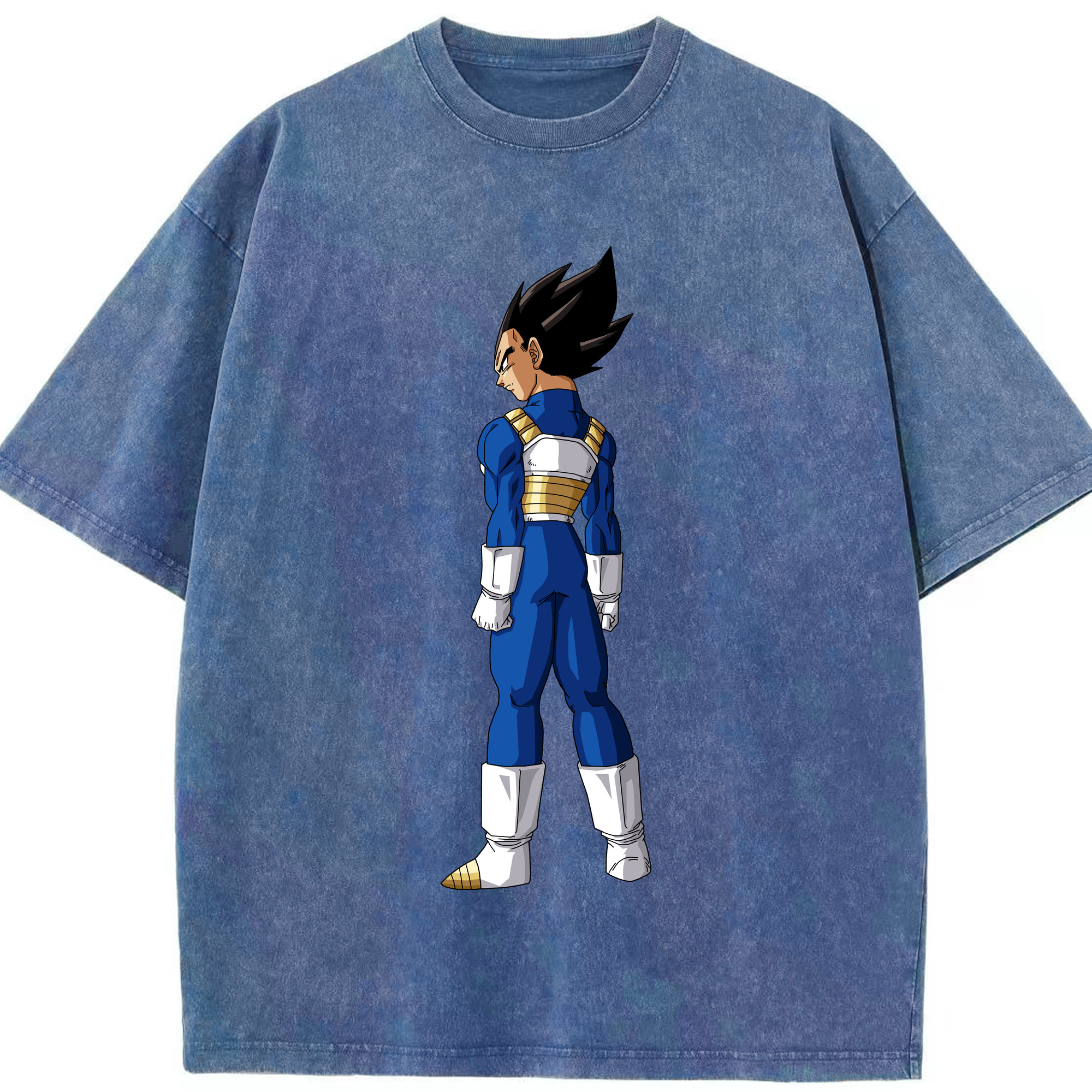 （画像用） ドラゴンボール ベジータ四世（Bejīta Yonsei）DRAGON BALL Vegeta IV 綿100% ヴィンテージ風 半袖Tシャツ（フロントプリント）