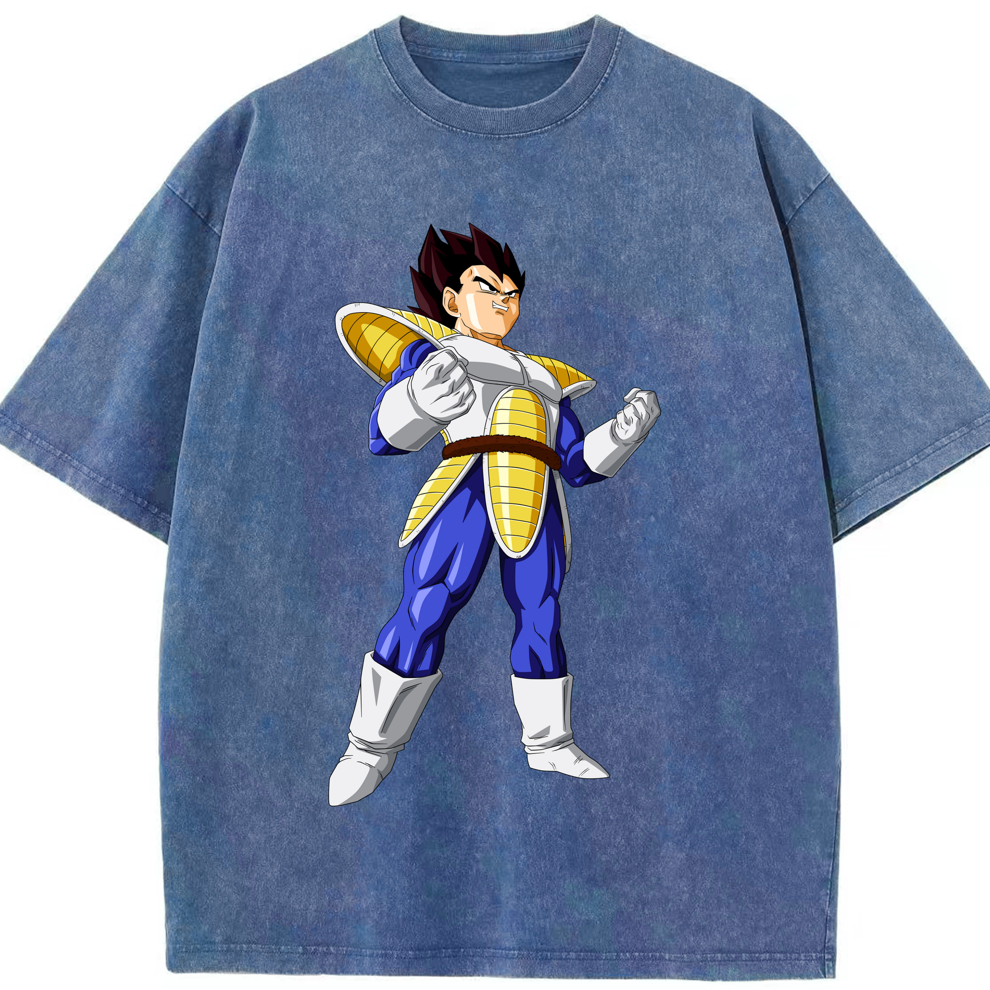 （画像用） ドラゴンボール ベジータ四世（Bejīta Yonsei）DRAGON BALL Vegeta IV 綿100% ヴィンテージ風 半袖Tシャツ（フロントプリント）