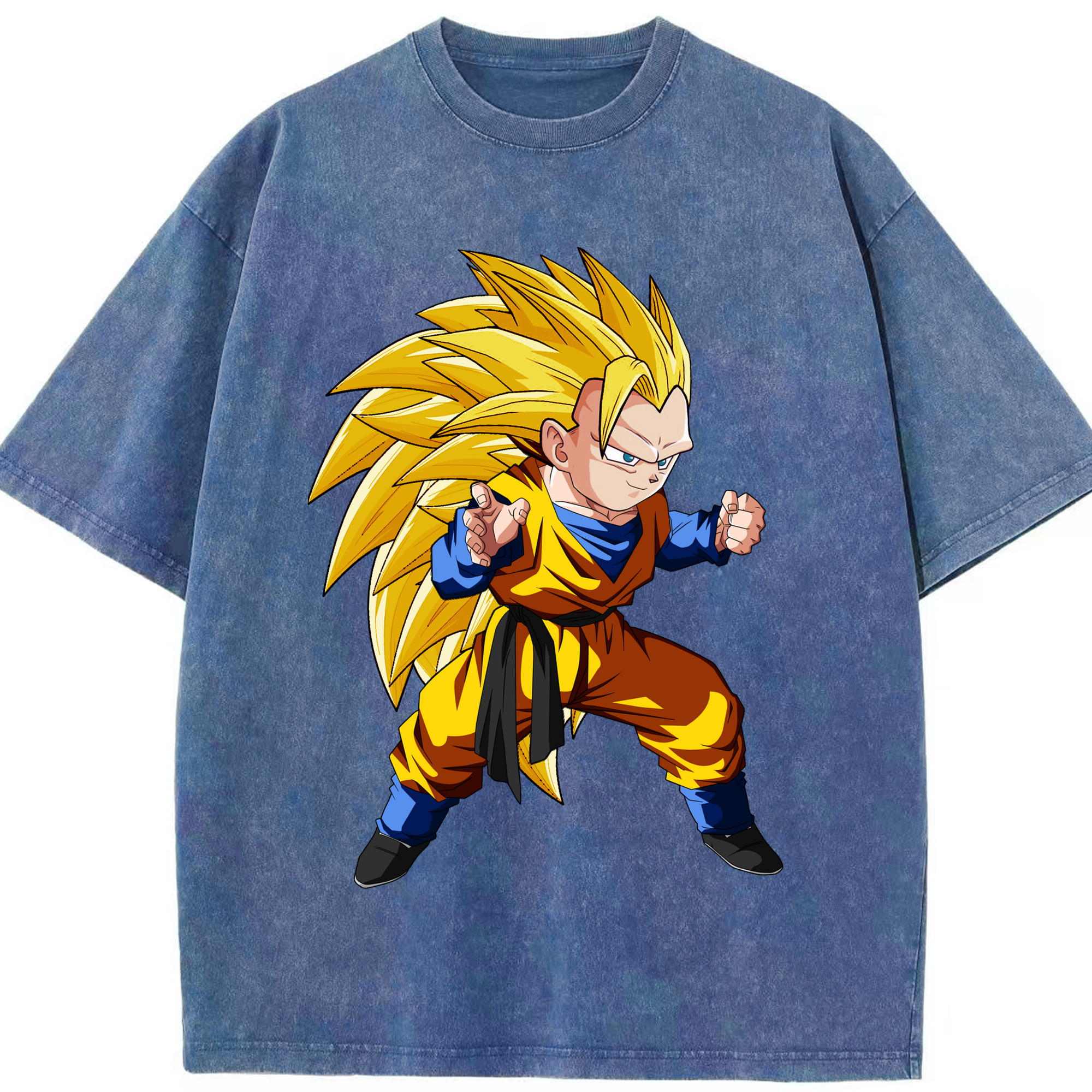 （画像用） ドラゴンボール ベジータ四世（Bejīta Yonsei）DRAGON BALL Vegeta IV 綿100% ヴィンテージ風 半袖Tシャツ（フロントプリント）