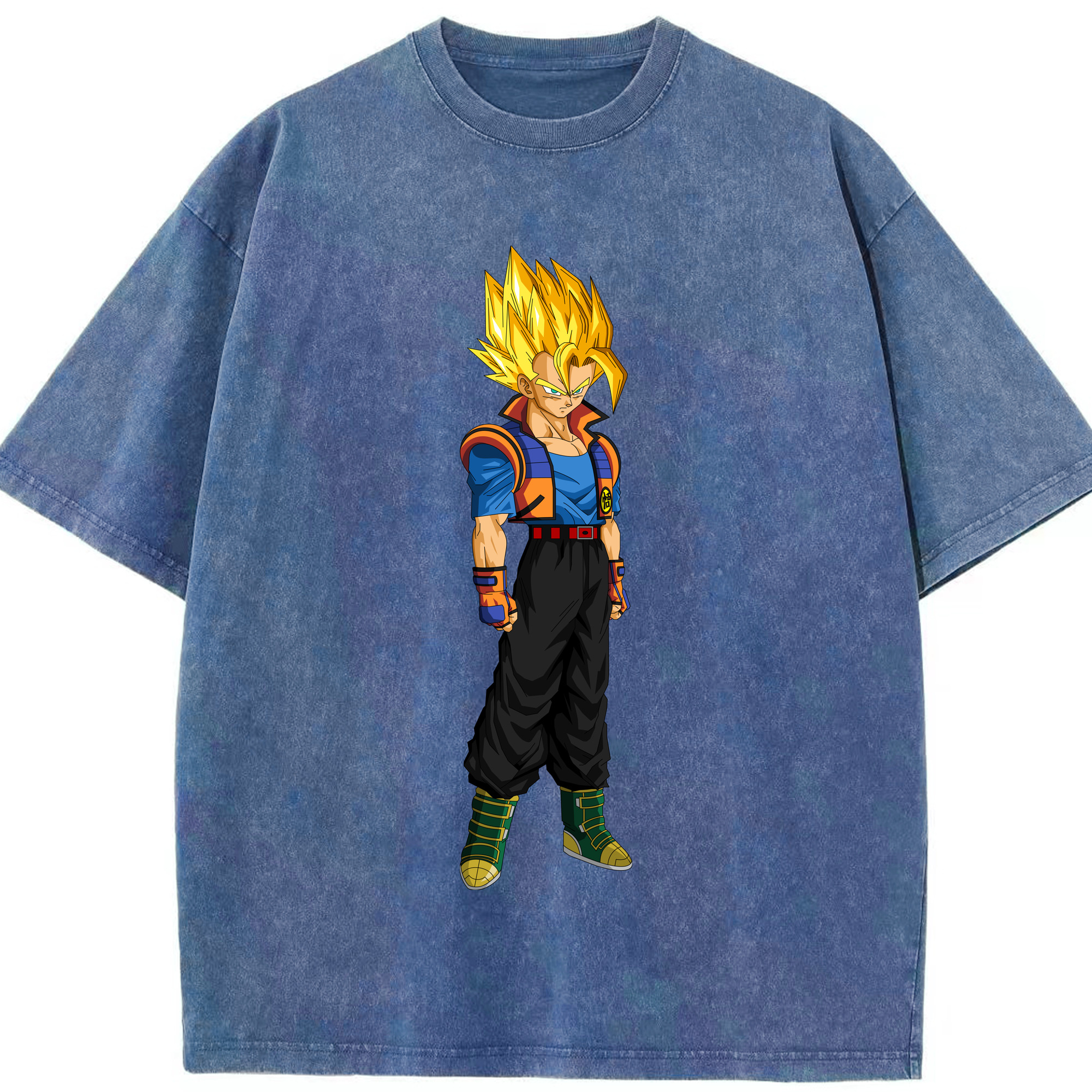 （画像用） ドラゴンボール ベジータ四世（Bejīta Yonsei）DRAGON BALL Vegeta IV 綿100% ヴィンテージ風 半袖Tシャツ（フロントプリント）