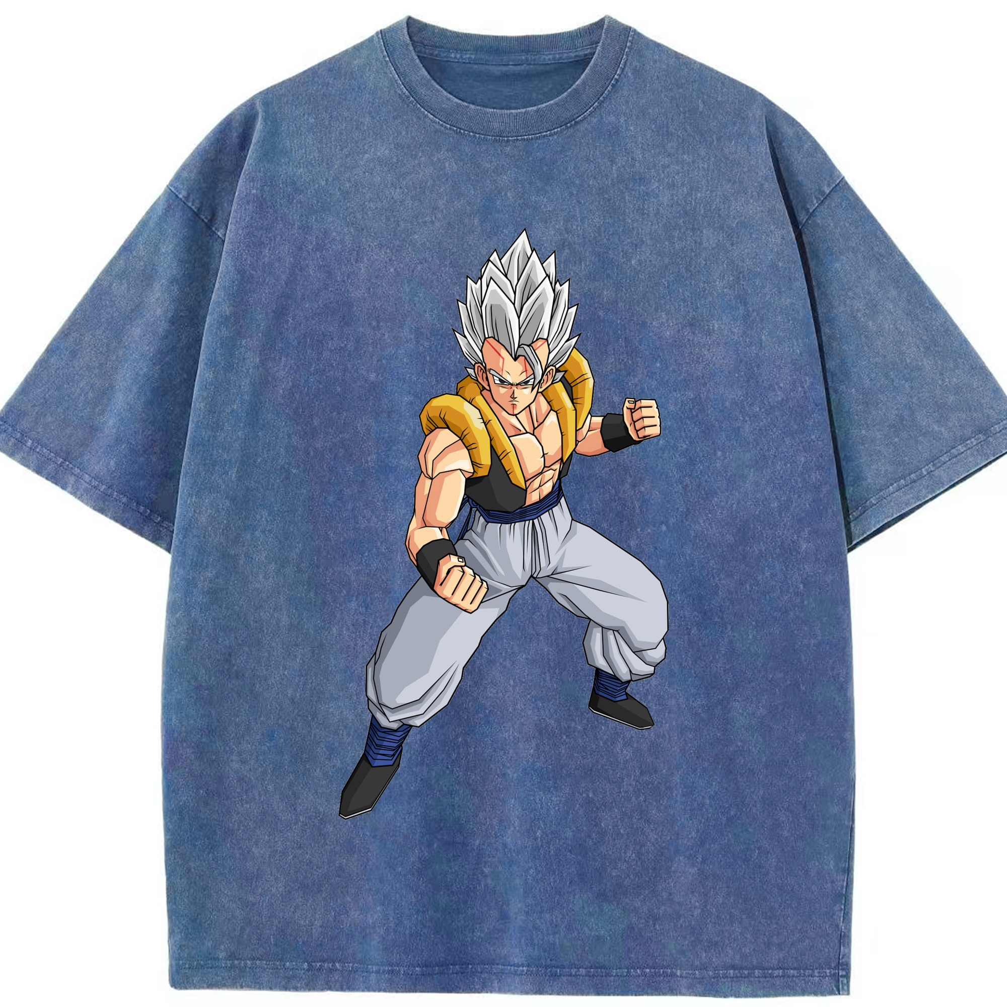（画像用） ドラゴンボール ベジータ四世（Bejīta Yonsei）DRAGON BALL Vegeta IV 綿100% ヴィンテージ風 半袖Tシャツ（フロントプリント）
