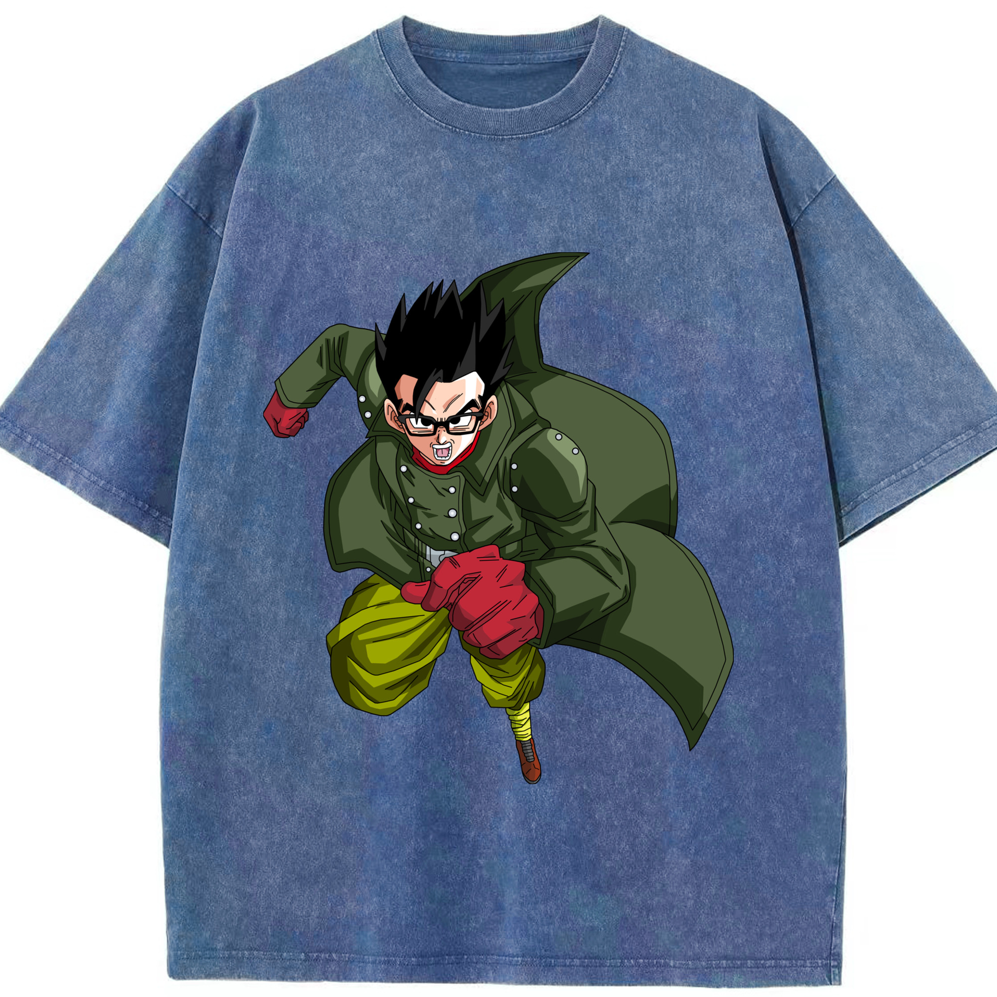 （画像用） ドラゴンボール 孫 悟飯（そんごはん）DRAGON BALL Son Gohan 綿100% ヴィンテージ風 半袖Tシャツ（フロントプリント）