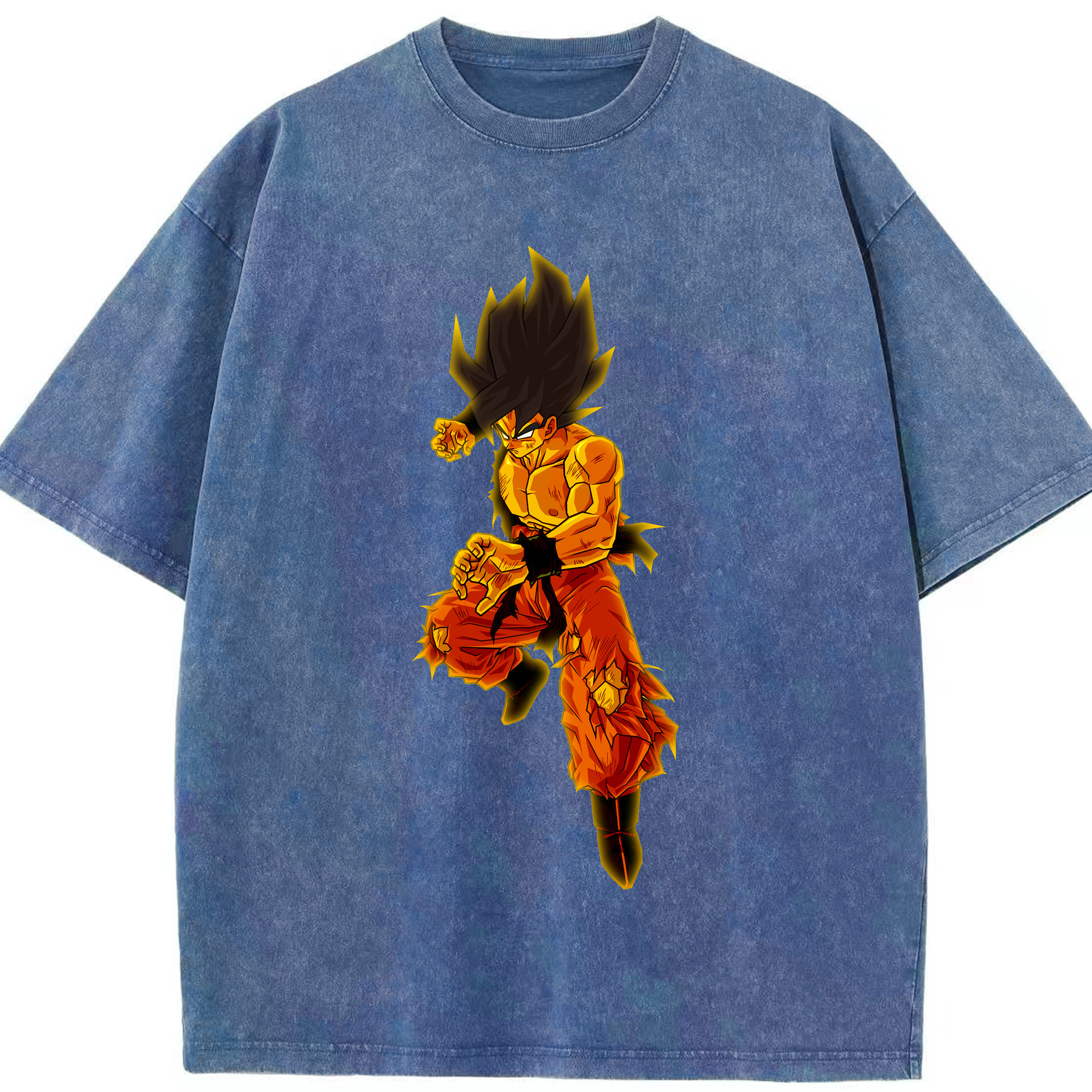 （画像用） ドラゴンボール 孫 悟飯（そんごはん）DRAGON BALL Son Gohan 綿100% ヴィンテージ風 半袖Tシャツ（フロントプリント）