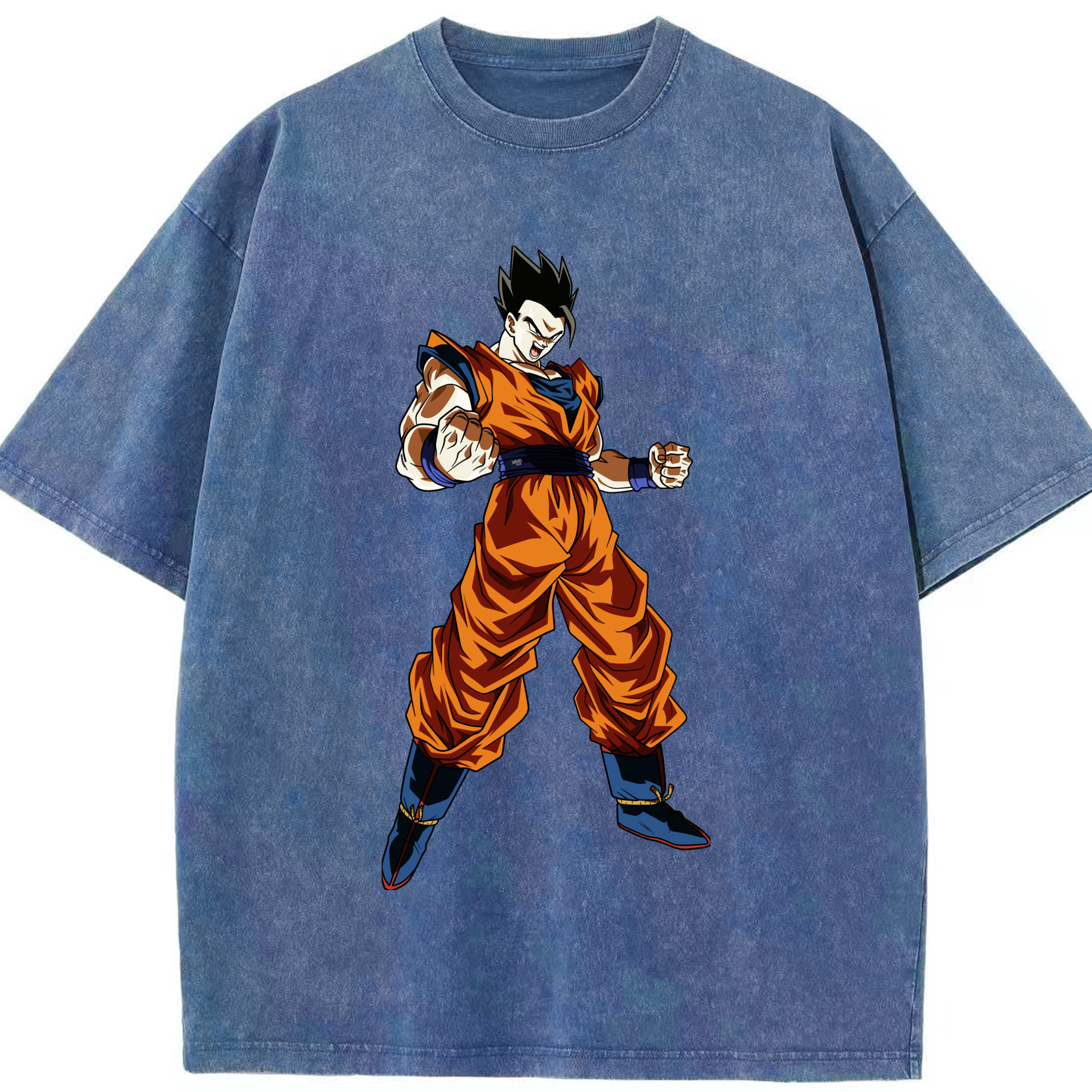 （画像用） ドラゴンボール 孫 悟飯（そんごはん）DRAGON BALL Son Gohan 綿100% ヴィンテージ風 半袖Tシャツ（フロントプリント）
