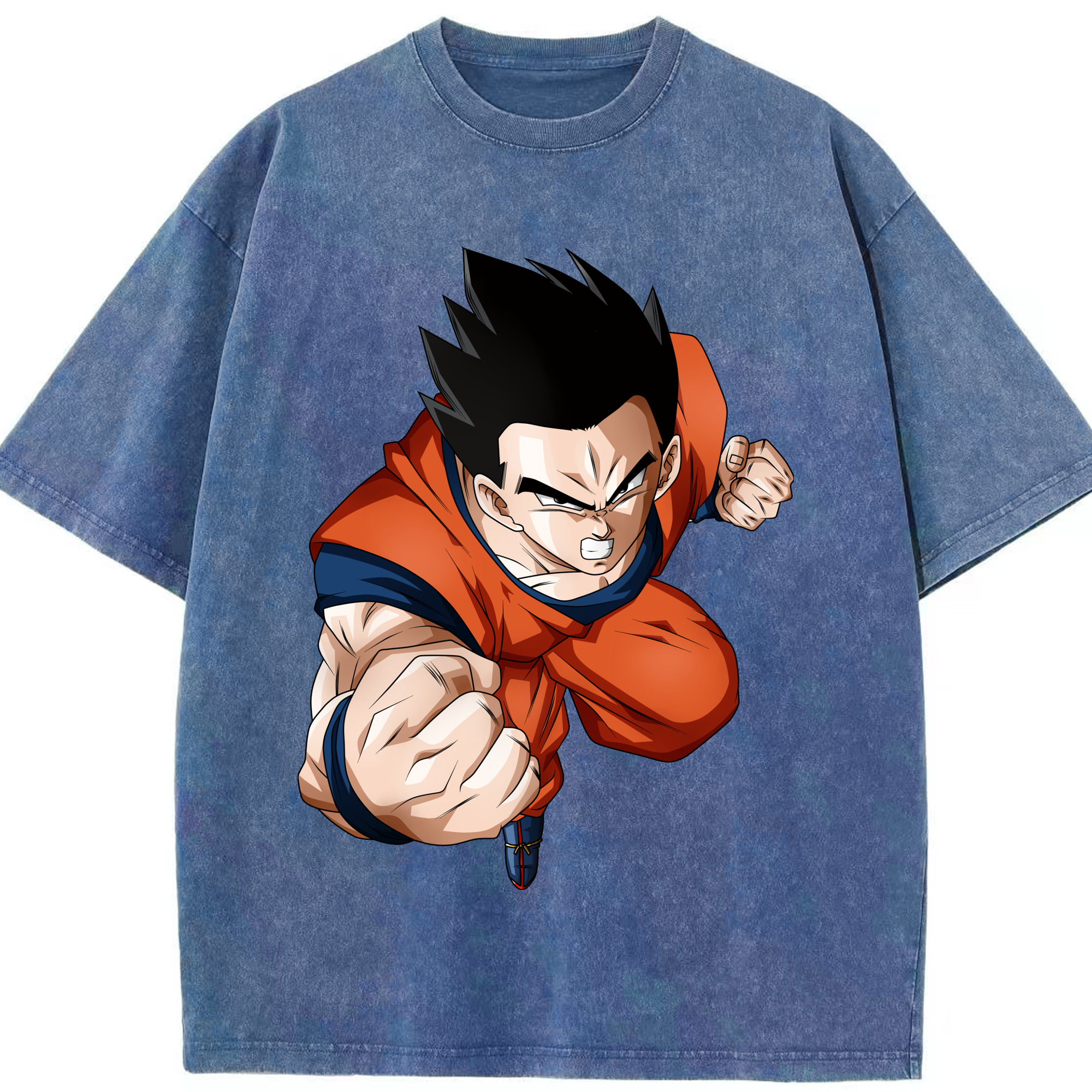 （画像用） ドラゴンボール 孫 悟飯（そんごはん）DRAGON BALL Son Gohan 綿100% ヴィンテージ風 半袖Tシャツ（フロントプリント）