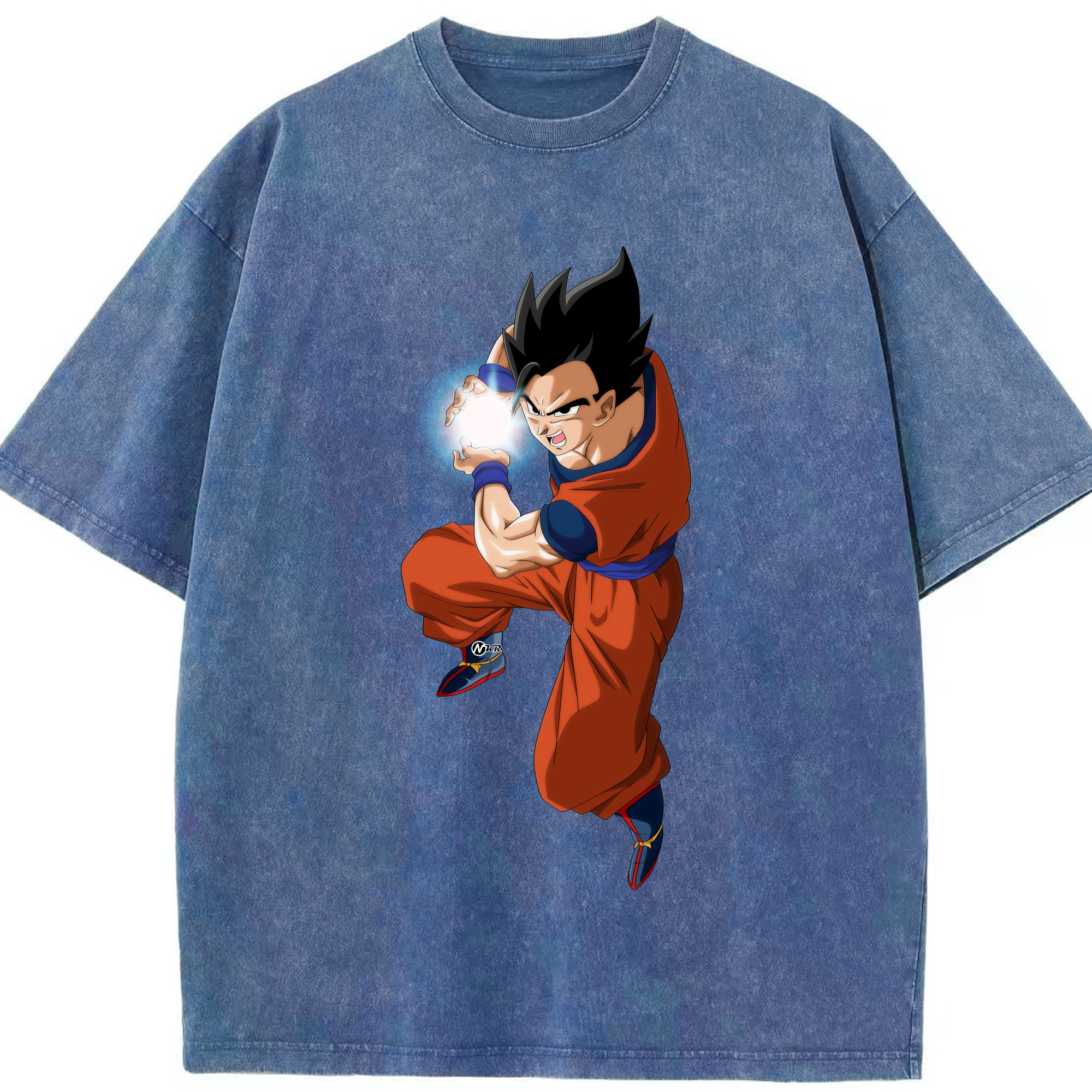 （画像用） ドラゴンボール 孫 悟飯（そんごはん）DRAGON BALL Son Gohan 綿100% ヴィンテージ風 半袖Tシャツ（フロントプリント）