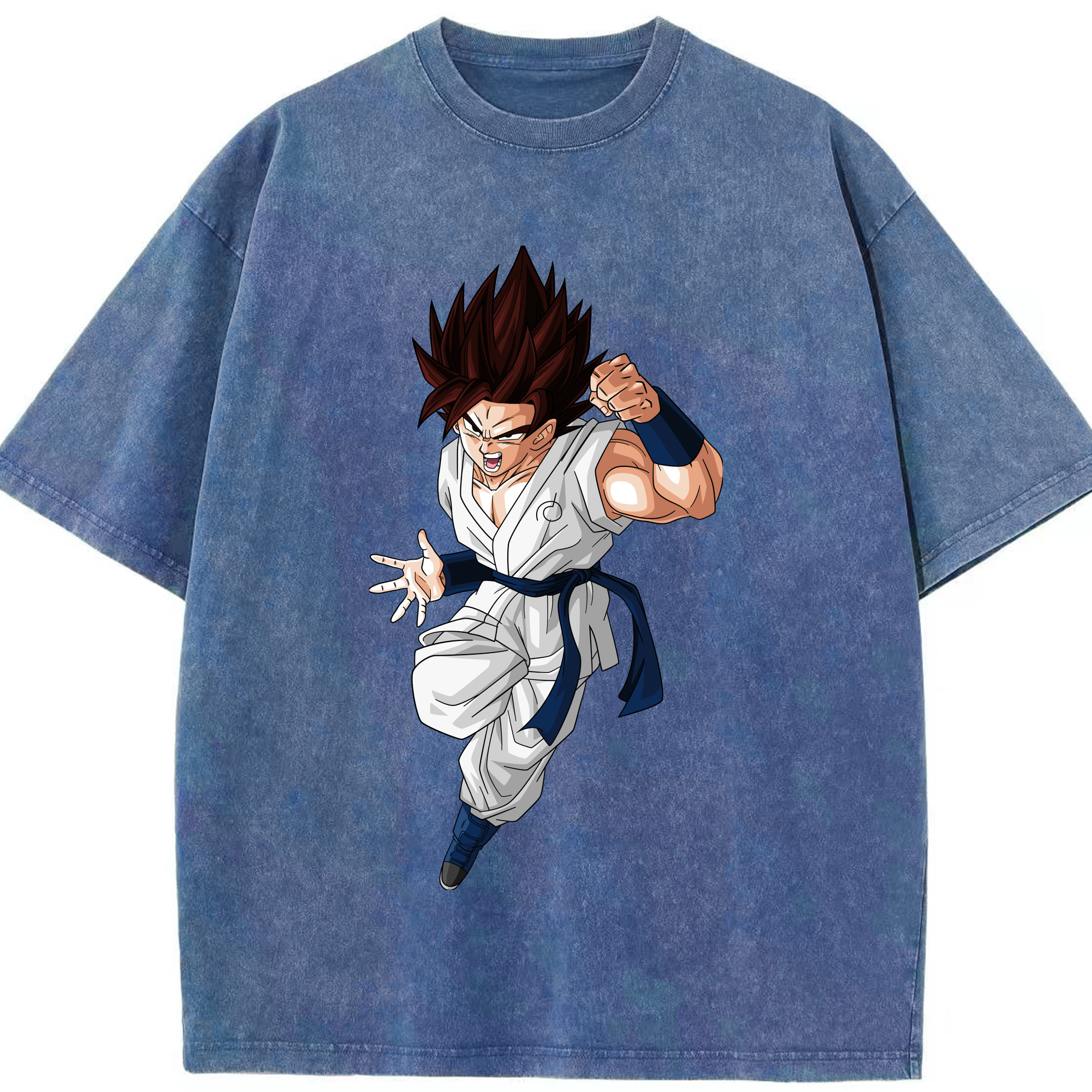 （画像用） ドラゴンボール 孫 悟飯（そんごはん）DRAGON BALL Son Gohan 綿100% ヴィンテージ風 半袖Tシャツ（フロントプリント）