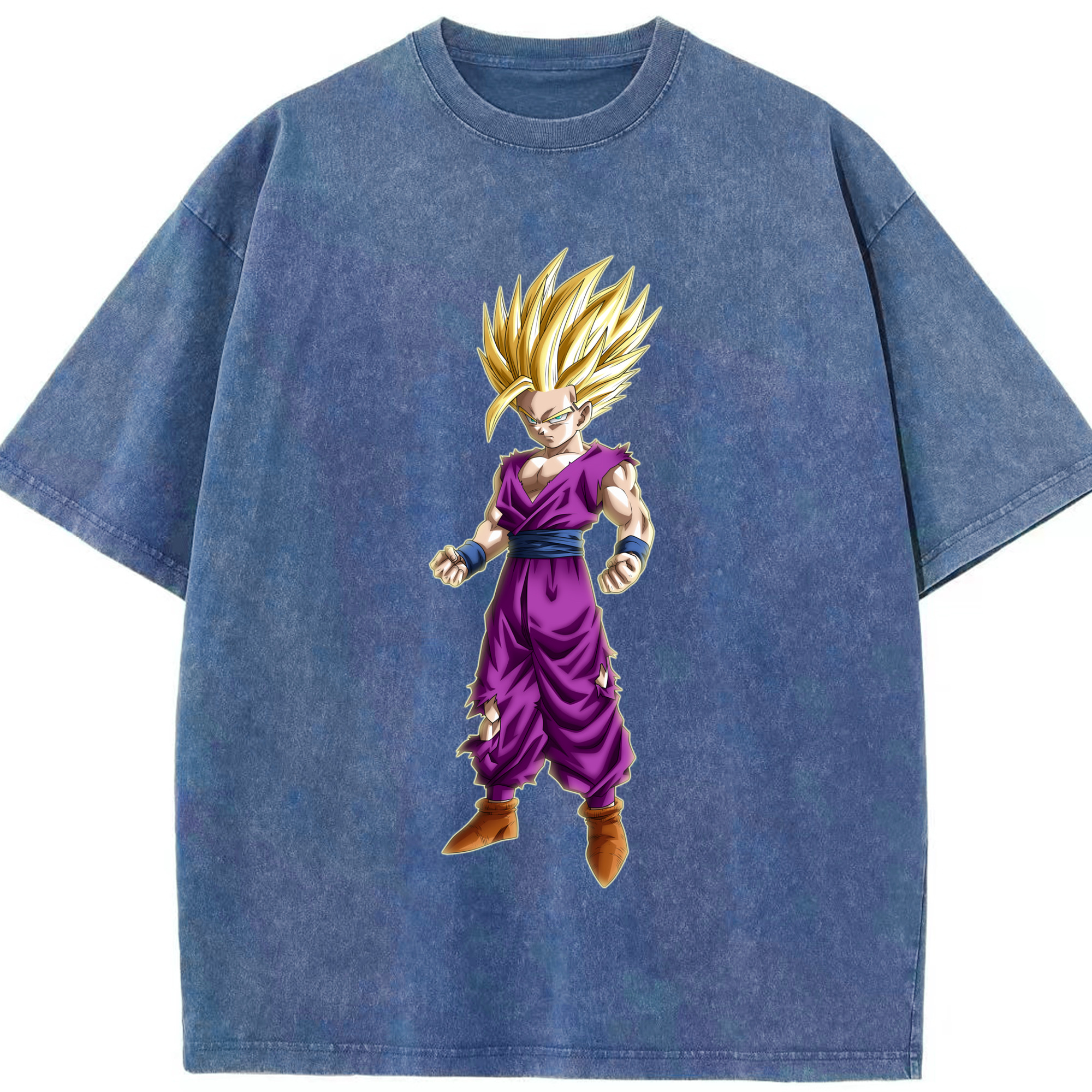 （画像用） ドラゴンボール 孫 悟飯（そんごはん）DRAGON BALL Son Gohan 綿100% ヴィンテージ風 半袖Tシャツ（フロントプリント）