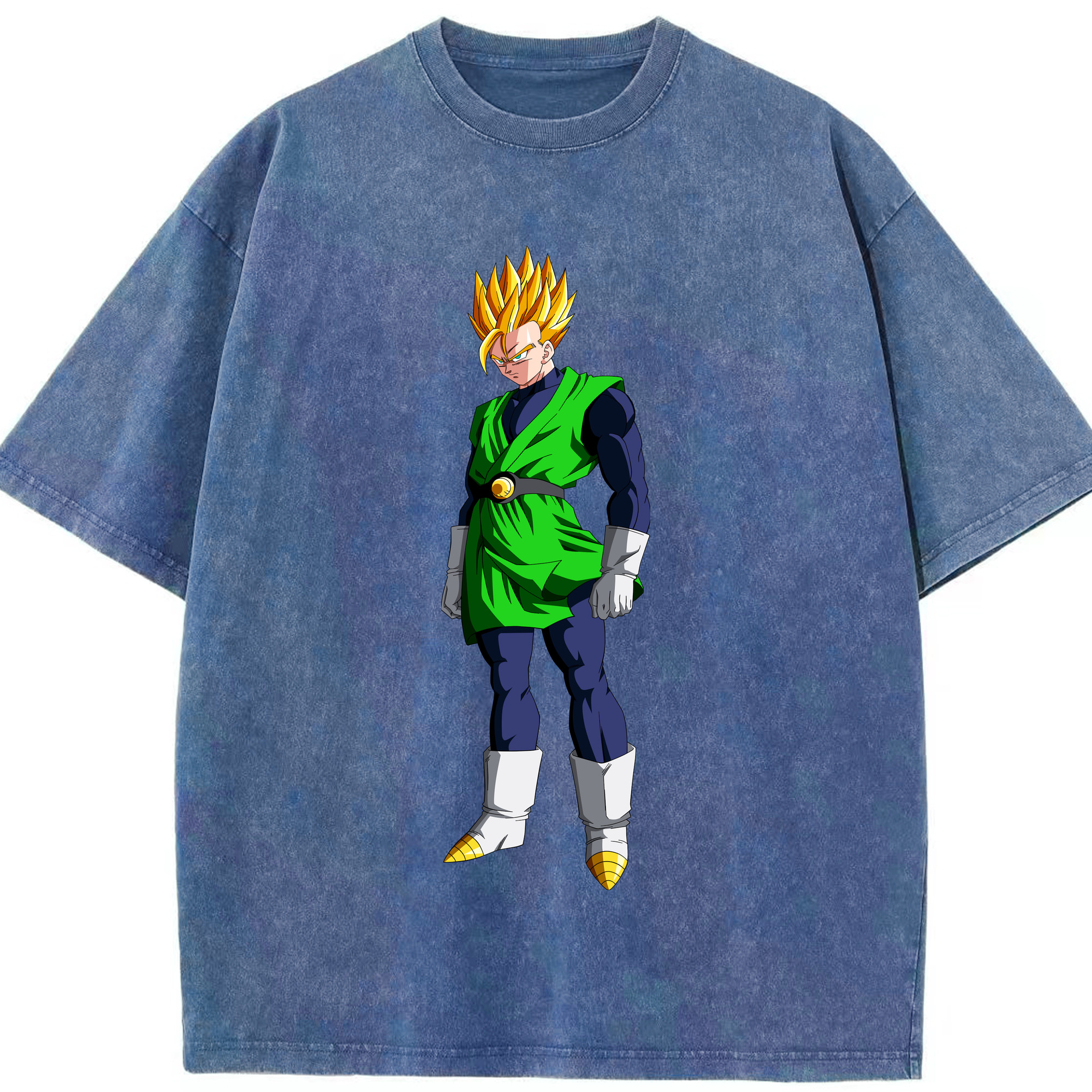 （画像用） ドラゴンボール 孫 悟飯（そんごはん）DRAGON BALL Son Gohan 綿100% ヴィンテージ風 半袖Tシャツ（フロントプリント）