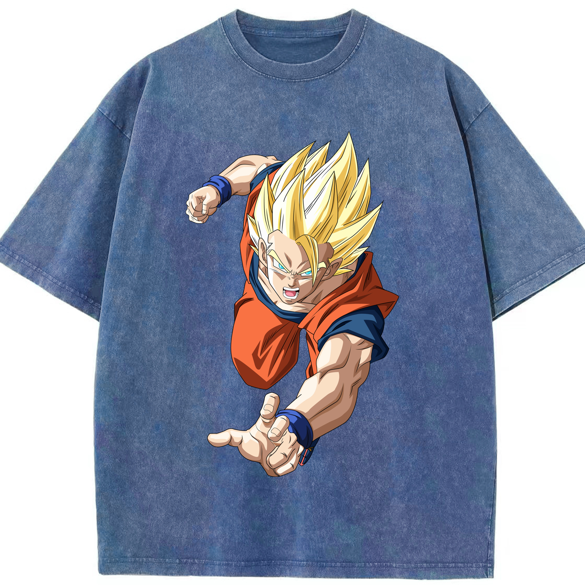 （画像用） ドラゴンボール 孫 悟飯（そんごはん）DRAGON BALL Son Gohan 綿100% ヴィンテージ風 半袖Tシャツ（フロントプリント）