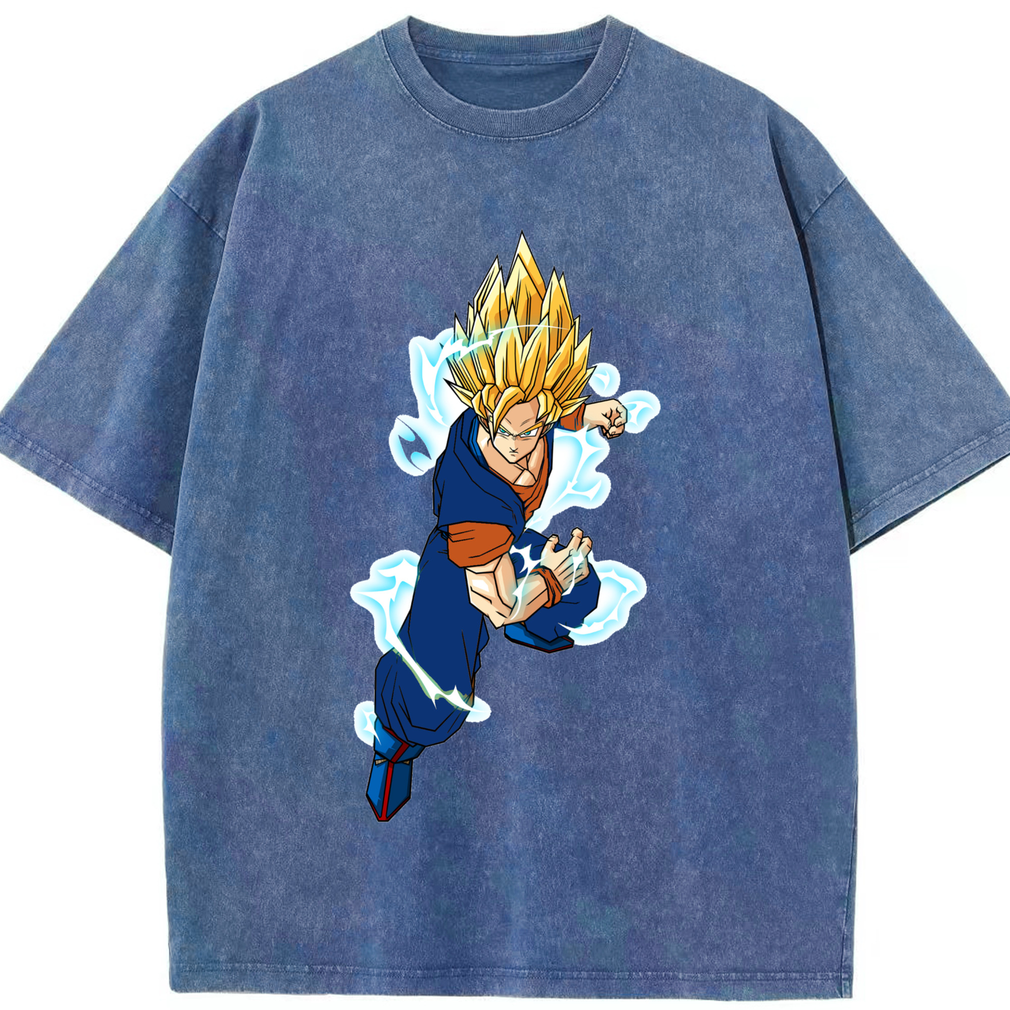 （画像用） ドラゴンボール 孫 悟飯（そんごはん）DRAGON BALL Son Gohan 綿100% ヴィンテージ風 半袖Tシャツ（フロントプリント）