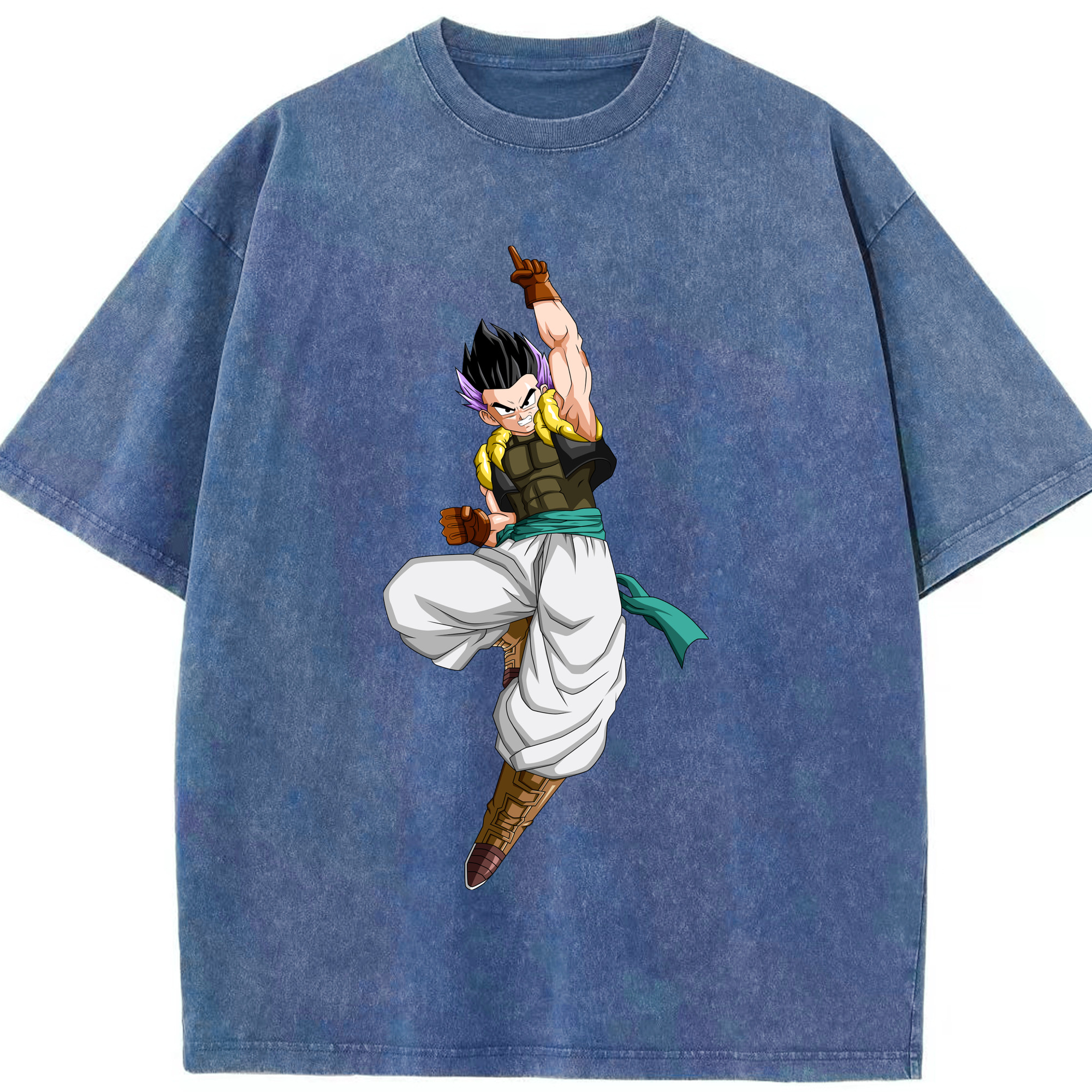 （画像用） ドラゴンボール 孫 悟飯（そんごはん）DRAGON BALL Son Gohan 綿100% ヴィンテージ風 半袖Tシャツ（フロントプリント）