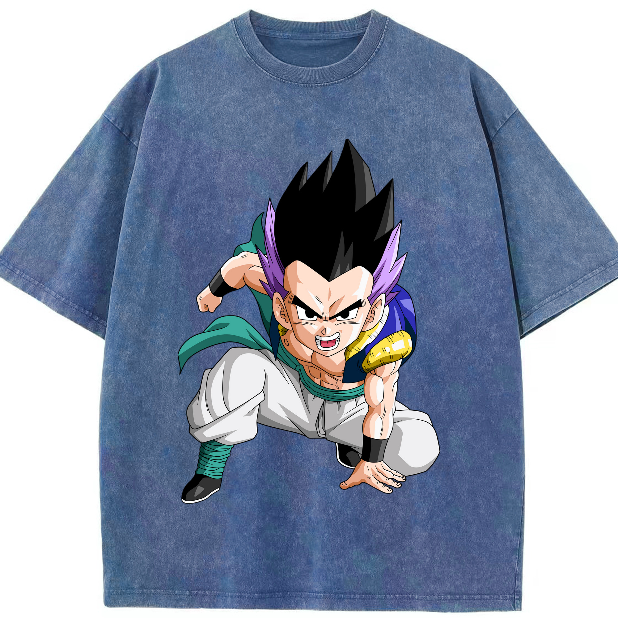 （画像用） ドラゴンボール 孫 悟飯（そんごはん）DRAGON BALL Son Gohan 綿100% ヴィンテージ風 半袖Tシャツ（フロントプリント）