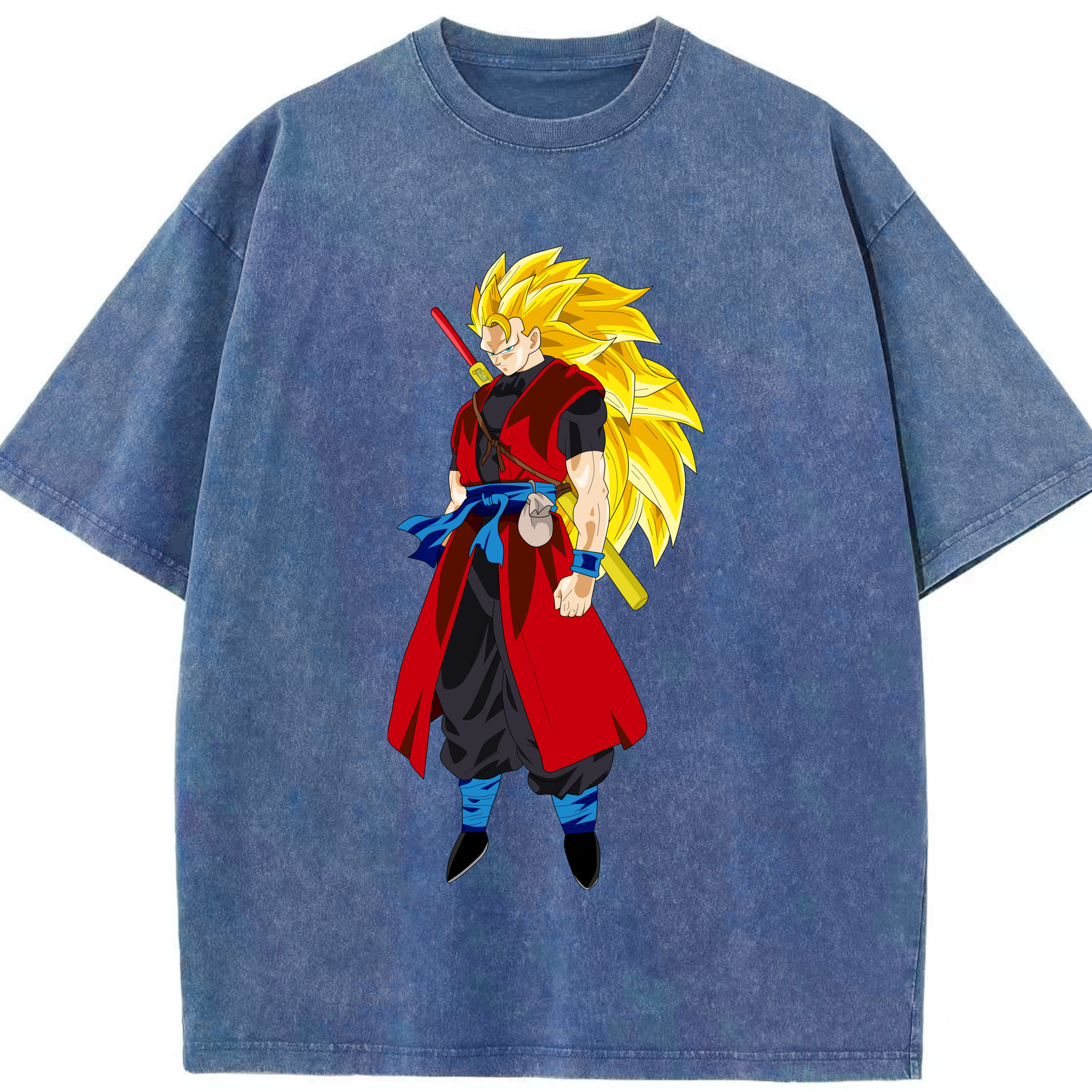 （画像用） ドラゴンボール トランクス（Torankusu）DRAGON BALL Trunks 綿100% ヴィンテージ風 半袖Tシャツ（フロントプリント）