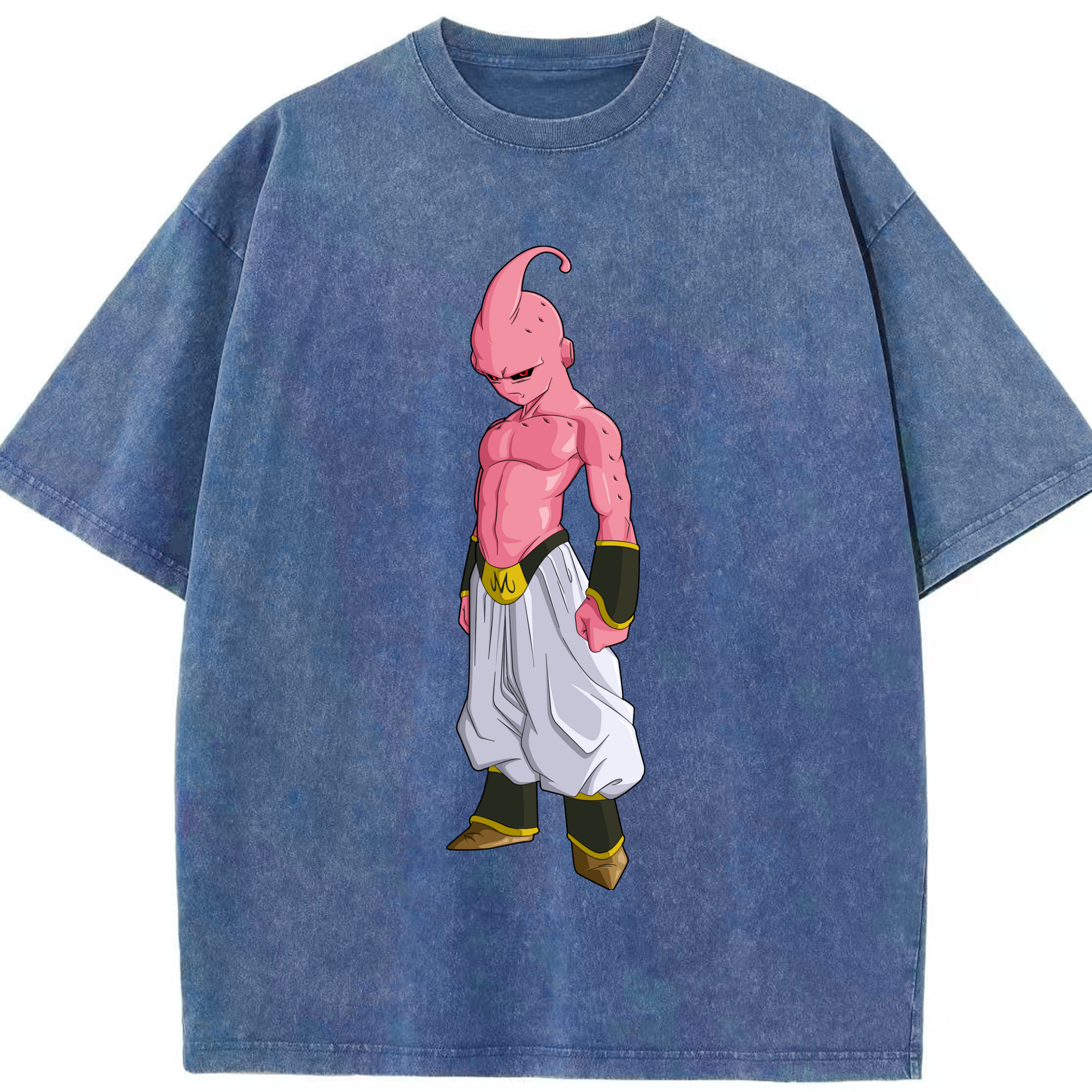 （画像用） ドラゴンボール 魔人ブウ DRAGON BALL Majin Buu 綿100% ヴィンテージ風 半袖Tシャツ（フロントプリント）