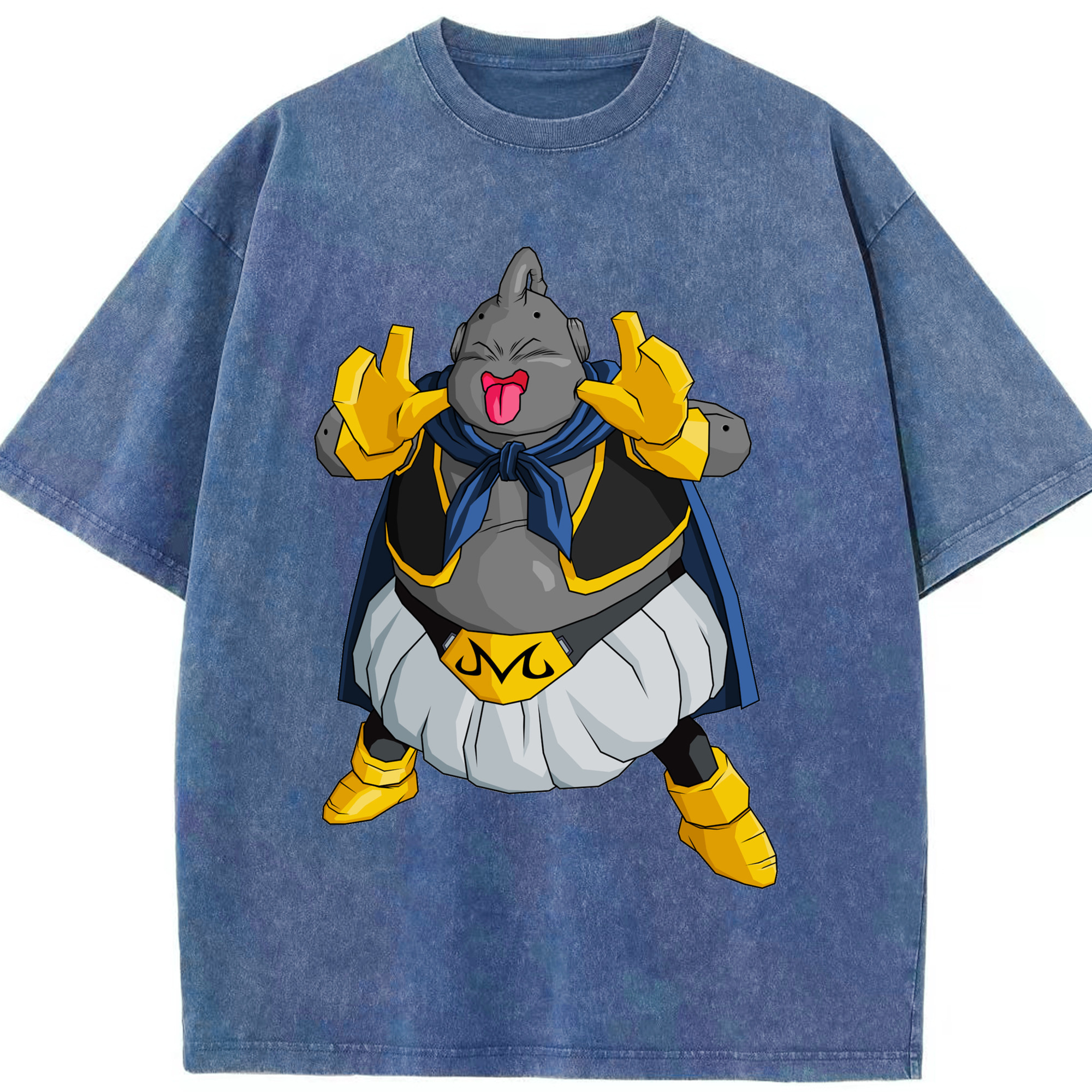 ドラゴンボール 魔人ブウ DRAGON BALL Majin Buu 綿100% ヴィンテージ風 半袖Tシャツ（フロントプリント）