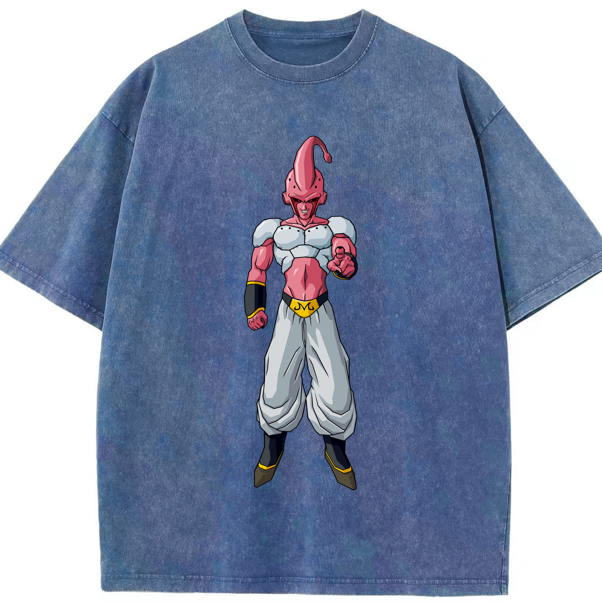ドラゴンボール 魔人ブウ DRAGON BALL Majin Buu 綿100% ヴィンテージ風 半袖Tシャツ（フロントプリント）