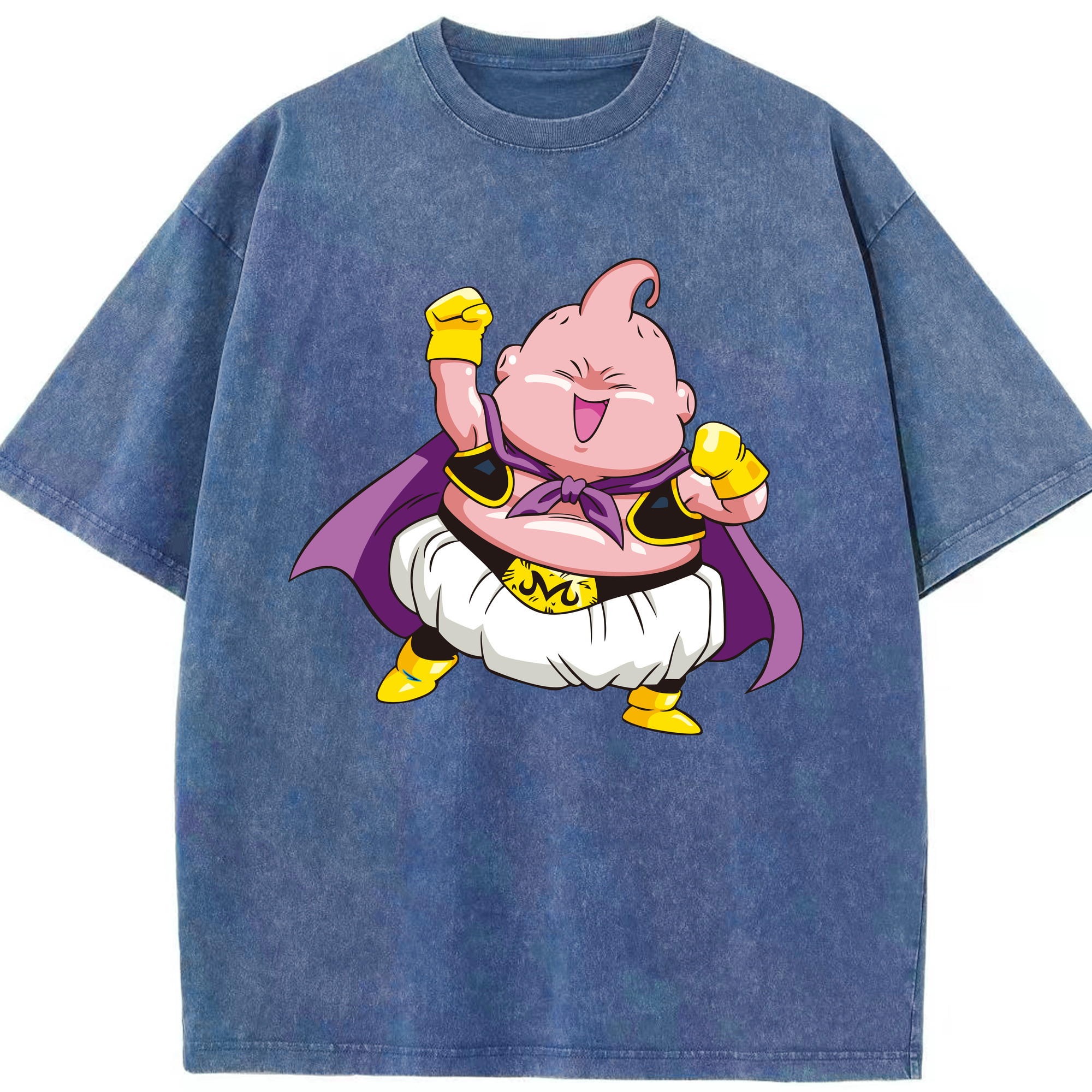 ドラゴンボール 魔人ブウ DRAGON BALL Majin Buu 綿100% ヴィンテージ風 半袖Tシャツ（フロントプリント）