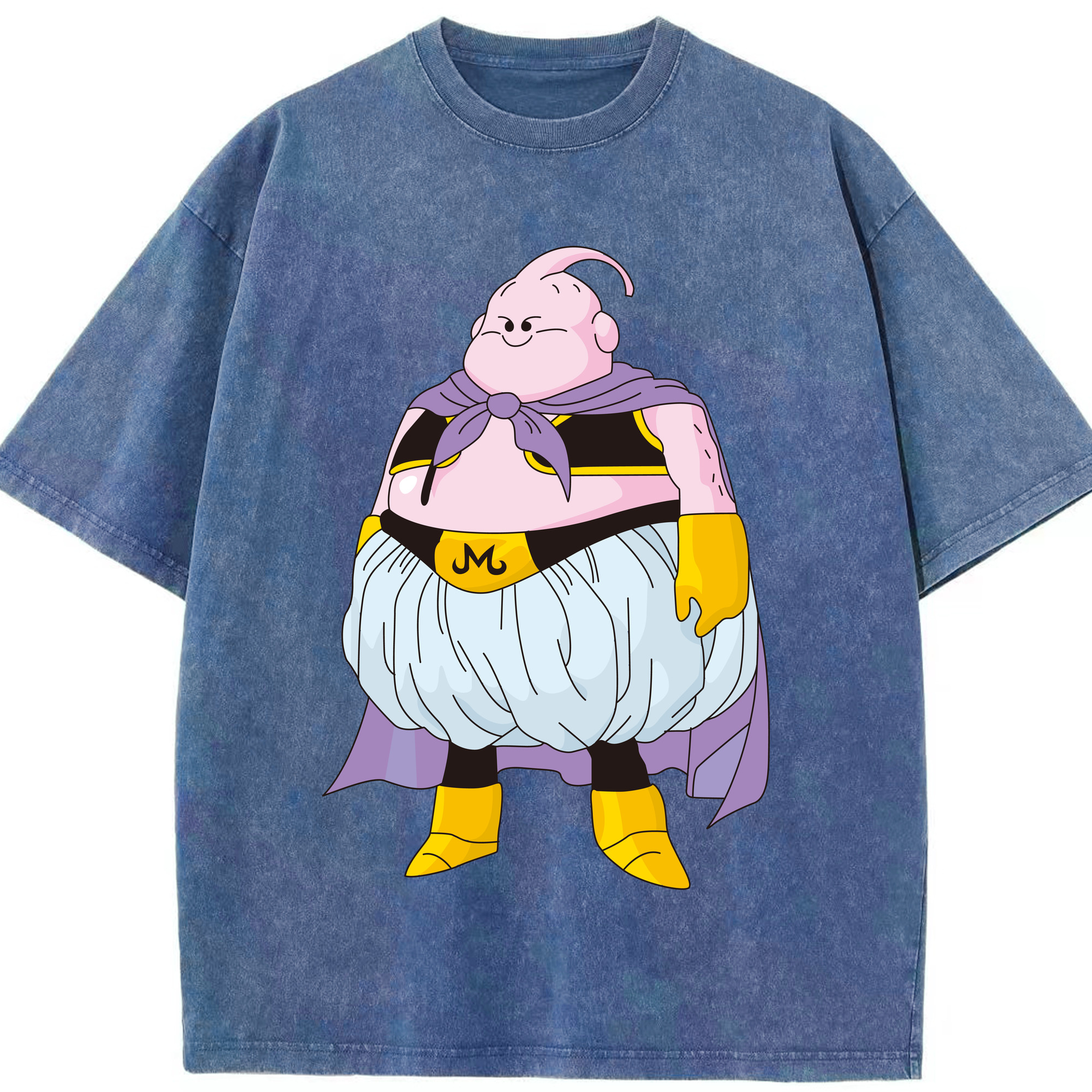 ドラゴンボール 魔人ブウ DRAGON BALL Majin Buu 綿100% ヴィンテージ風 半袖Tシャツ（フロントプリント）