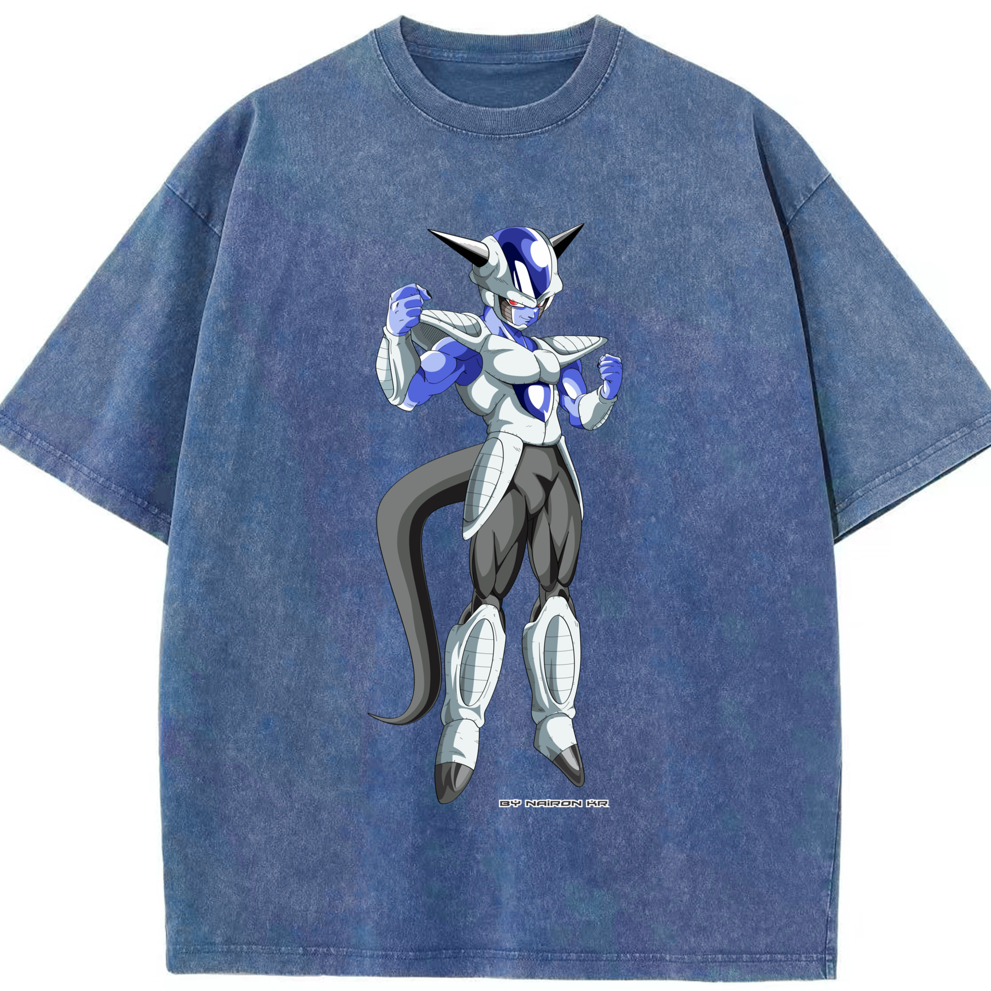 （画像用） ドラゴンボール フリーザ DRAGON BALL Frieza 綿100% ヴィンテージ風 半袖Tシャツ（フロントプリント）