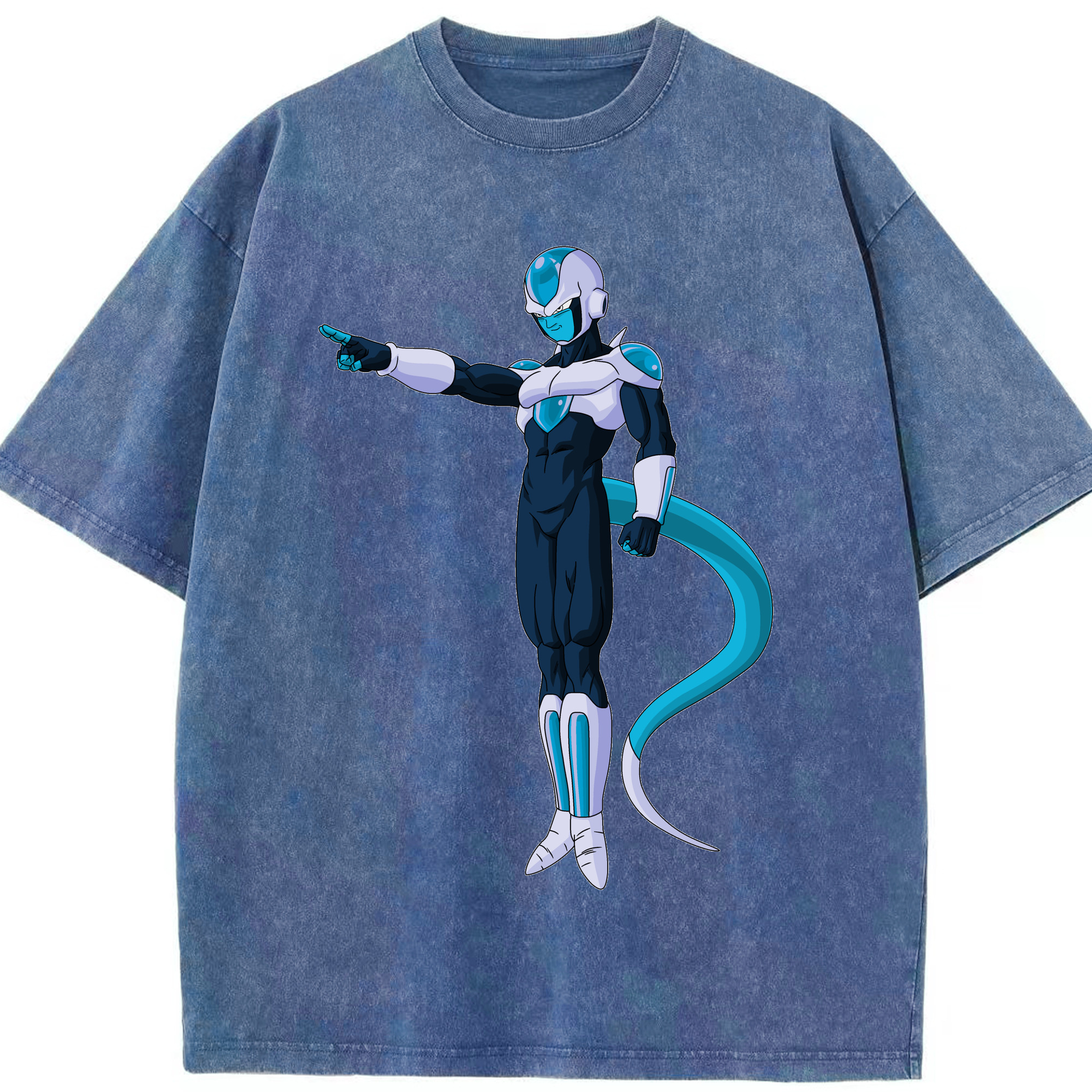 （画像用） ドラゴンボール フリーザ DRAGON BALL Frieza 綿100% ヴィンテージ風 半袖Tシャツ（フロントプリント）